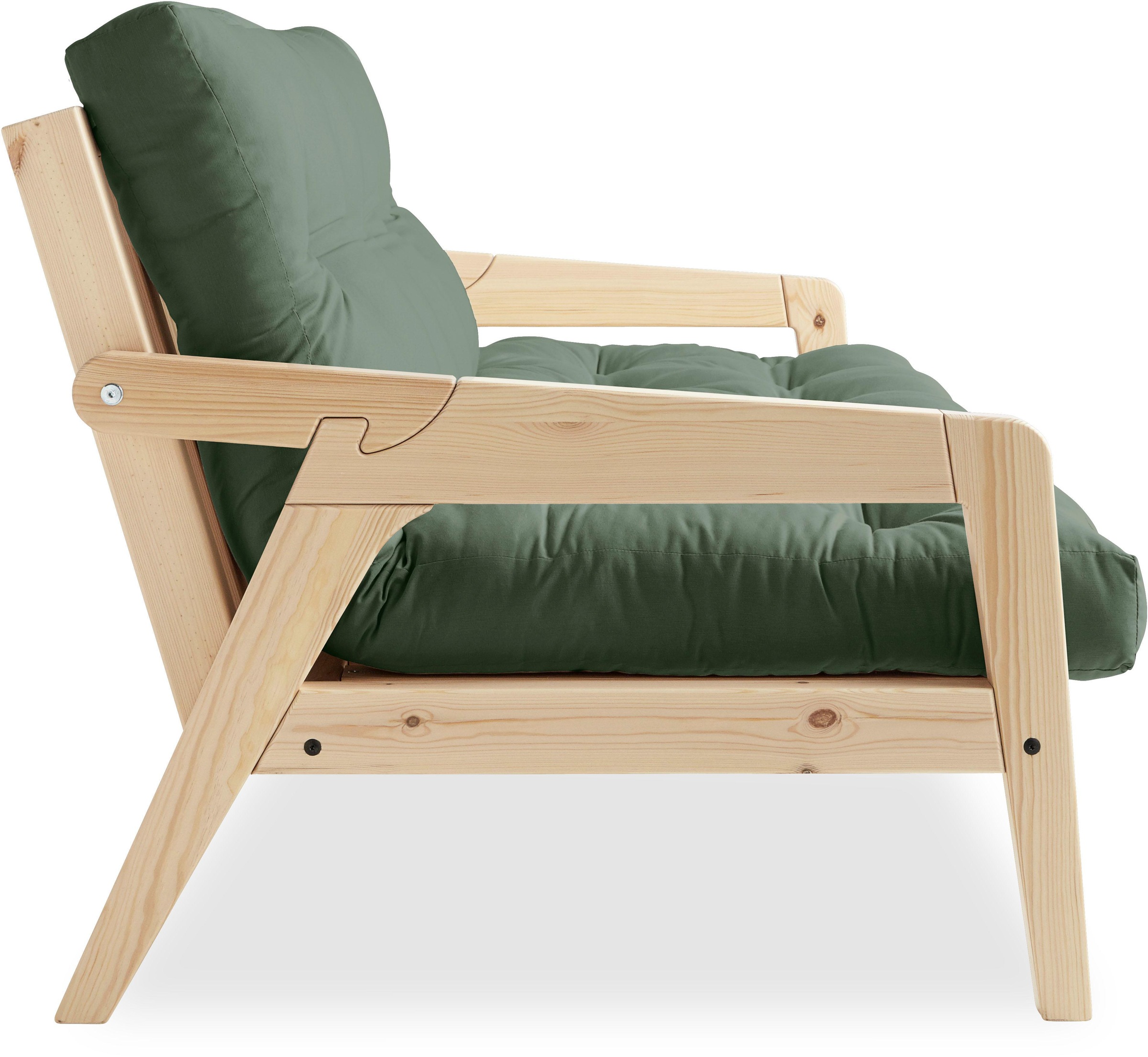 Karup Design Schlafsofa, Mit Holzstruktur, inkl. Futonmatratze, Liegefläche 130x190 cm