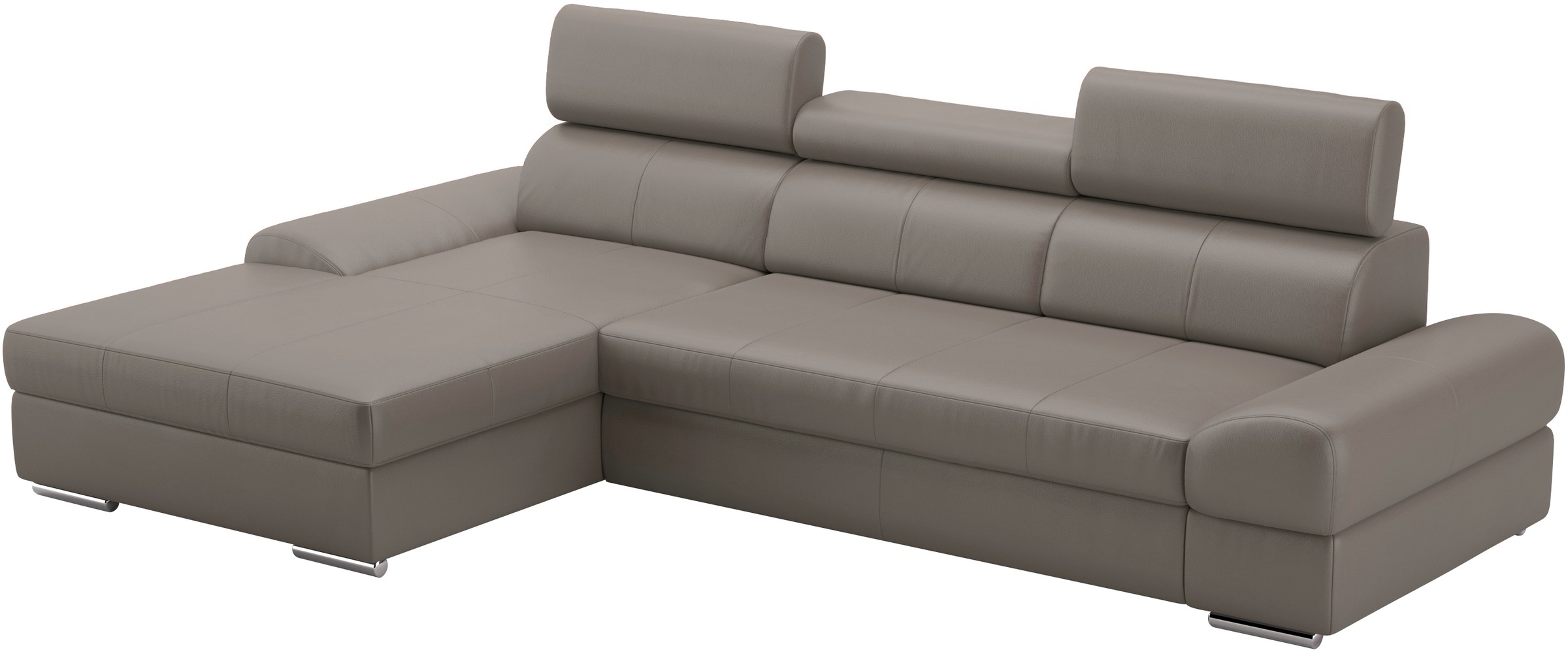 sit&more Ecksofa Broadway, mit verstellbaren Kopfteilen, wahlweise mit Bettfunktion