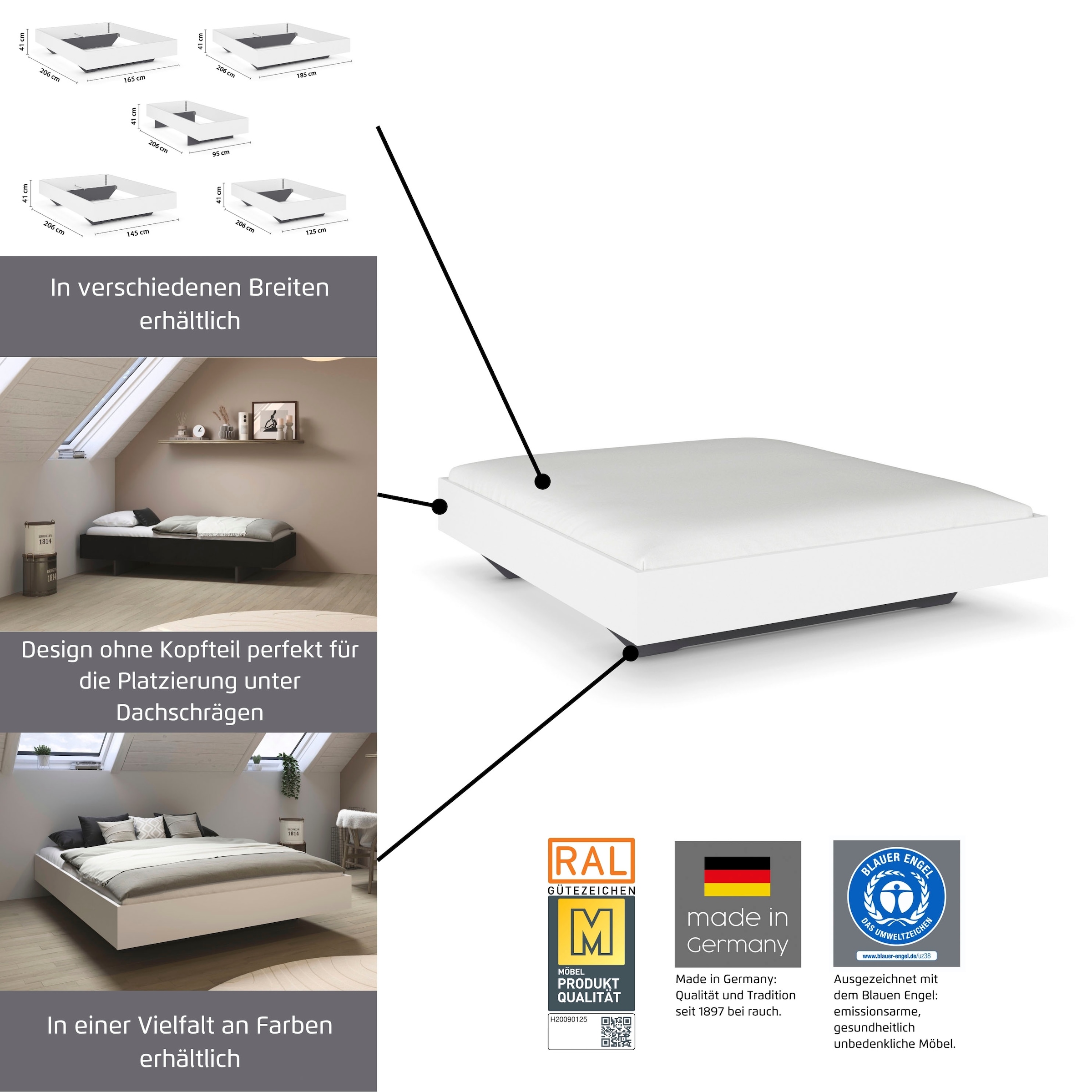 rauch Futonbett »Phoenix« ohne Kopfteil