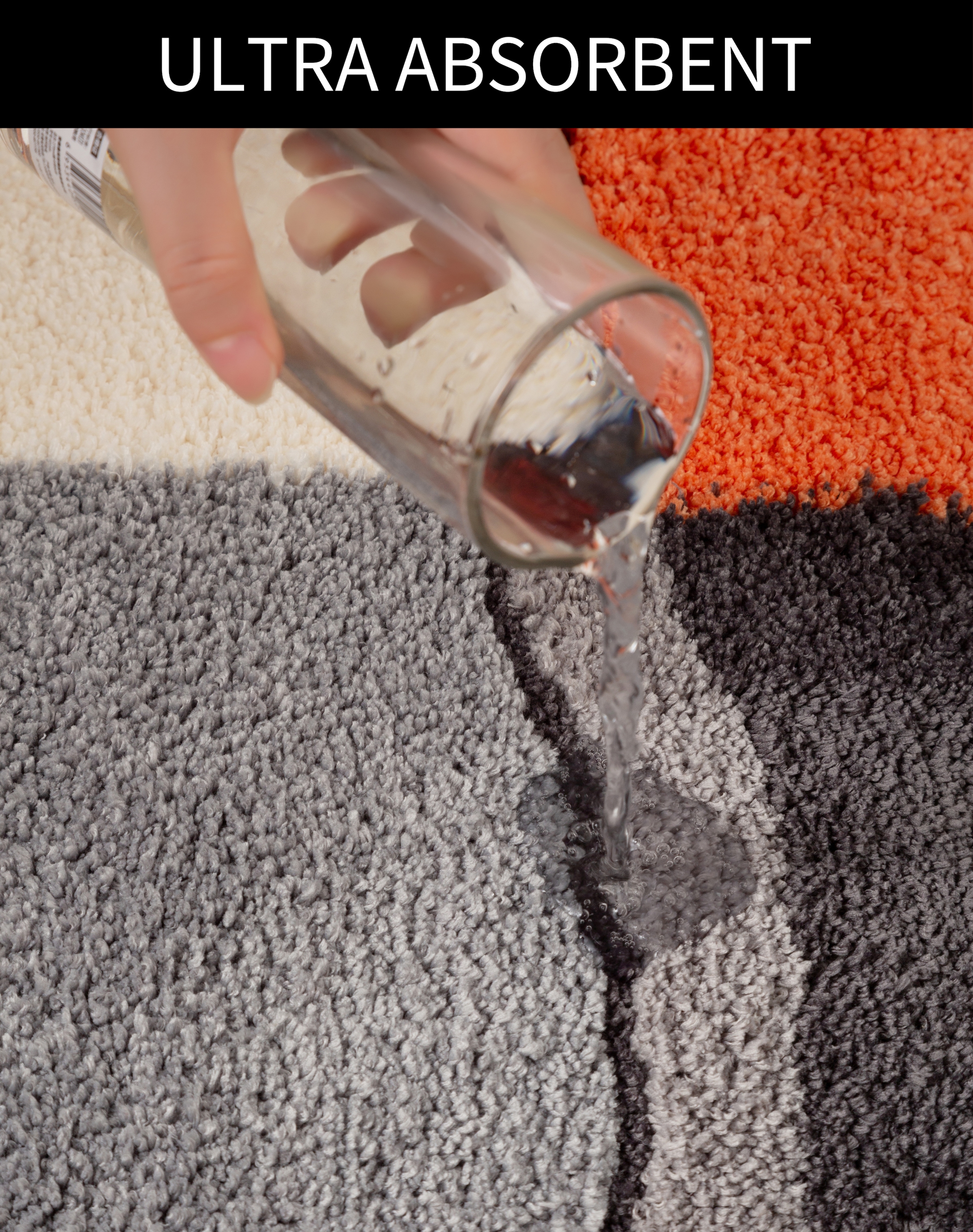 my home Badematte »Belio«, rutschhemmend beschichtet, fußbodenheizungsgeeignet-schnell trocknend-strapazierfähig, Badematte, Badteppich, Badematten auch als 2 tlg. Set erhältlich, bunt