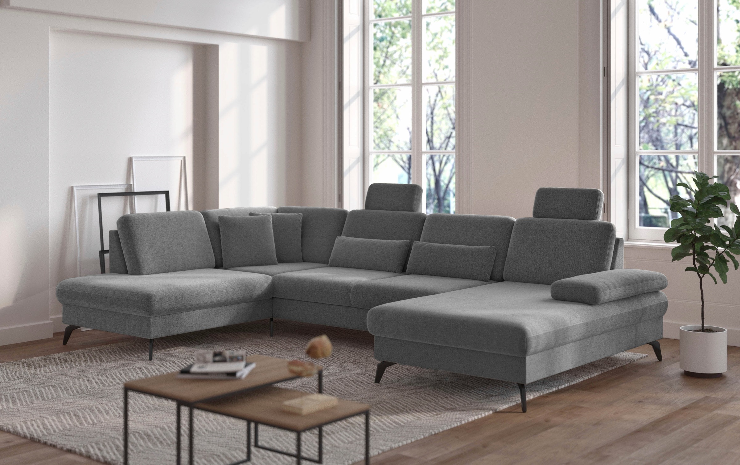sit&more Wohnlandschaft »Morris Jubi« wahlweise mit Armteilverstellung, Bettfunktion & Bettkasten
