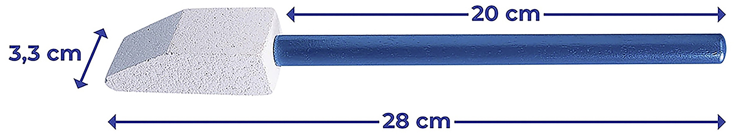 Maximex Reinigungsbürsten-Set »Toilettenreiniger Spezial«, 3 St., aus Holz-Keramik, mit abgeschrägtem Bimsstein und Holzgriff, Reinigung ohne Chemie