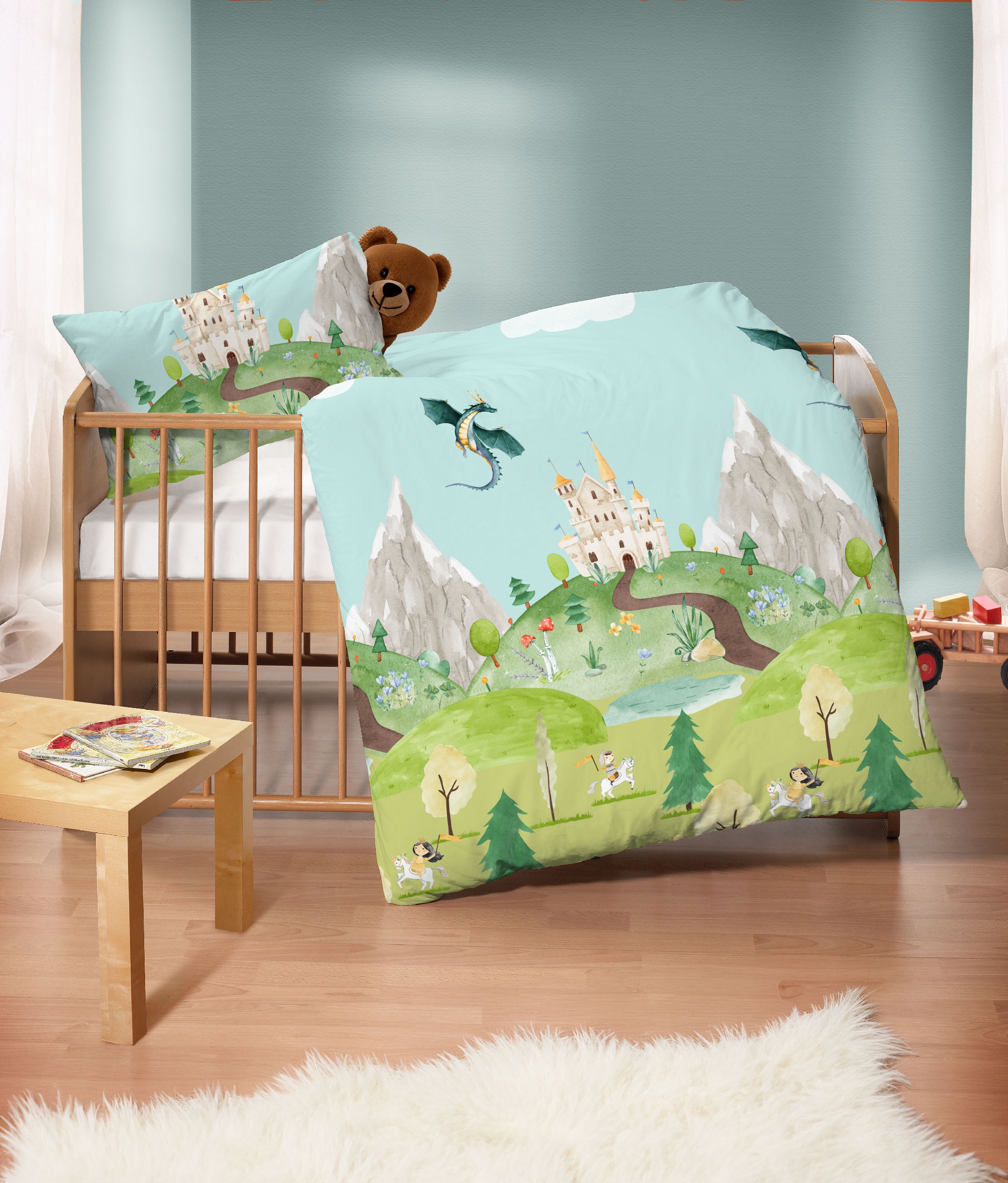 Biberna Kinderbettwäsche "0044331" 2 Stk. tlg. hautfreundlich, kühlend, mit günstig online kaufen