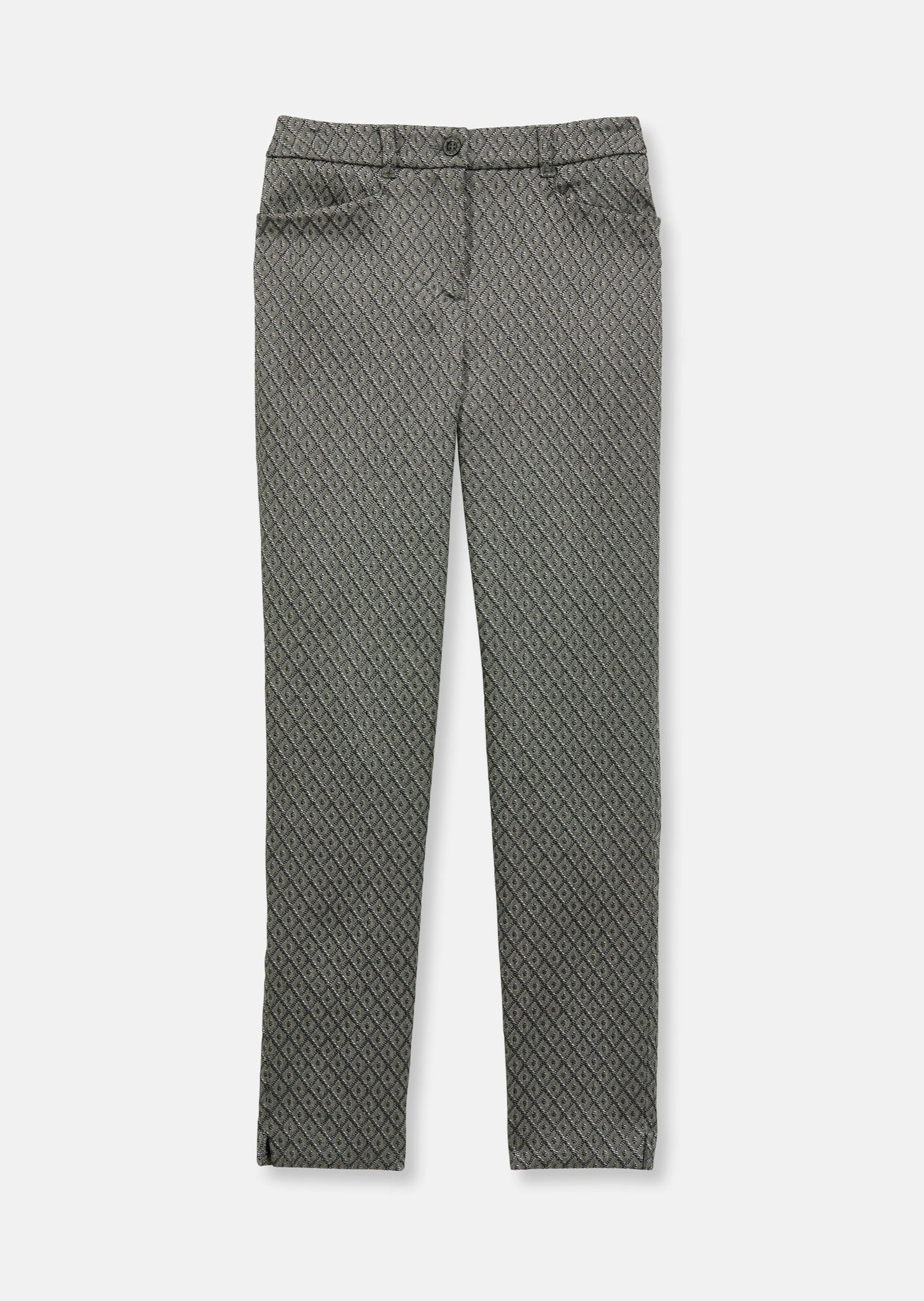 MADELEINE Stoffhose "Hose Schlanke Hose in edlem Minimal-Jacquard" günstig online kaufen