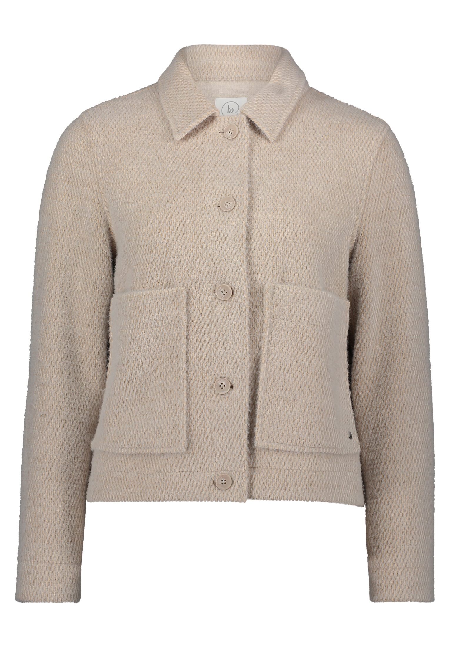 Betty&Co Canvasjacke "Damen mit Kragen" Struktur günstig online kaufen