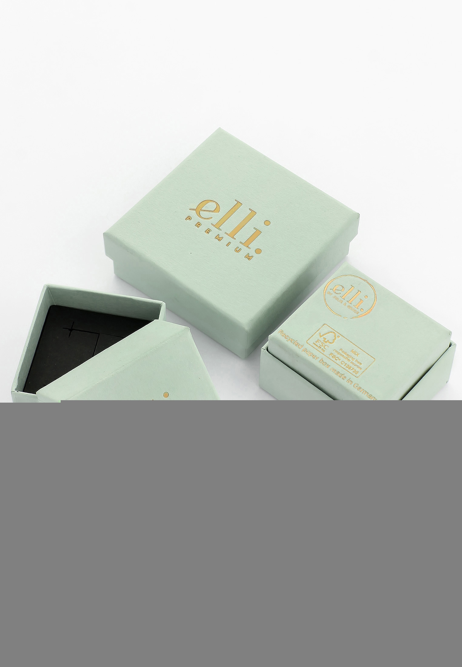 Elli Premium Verlobungsring »Topas Edelstein Rechteck Verlobung 925 Silber«