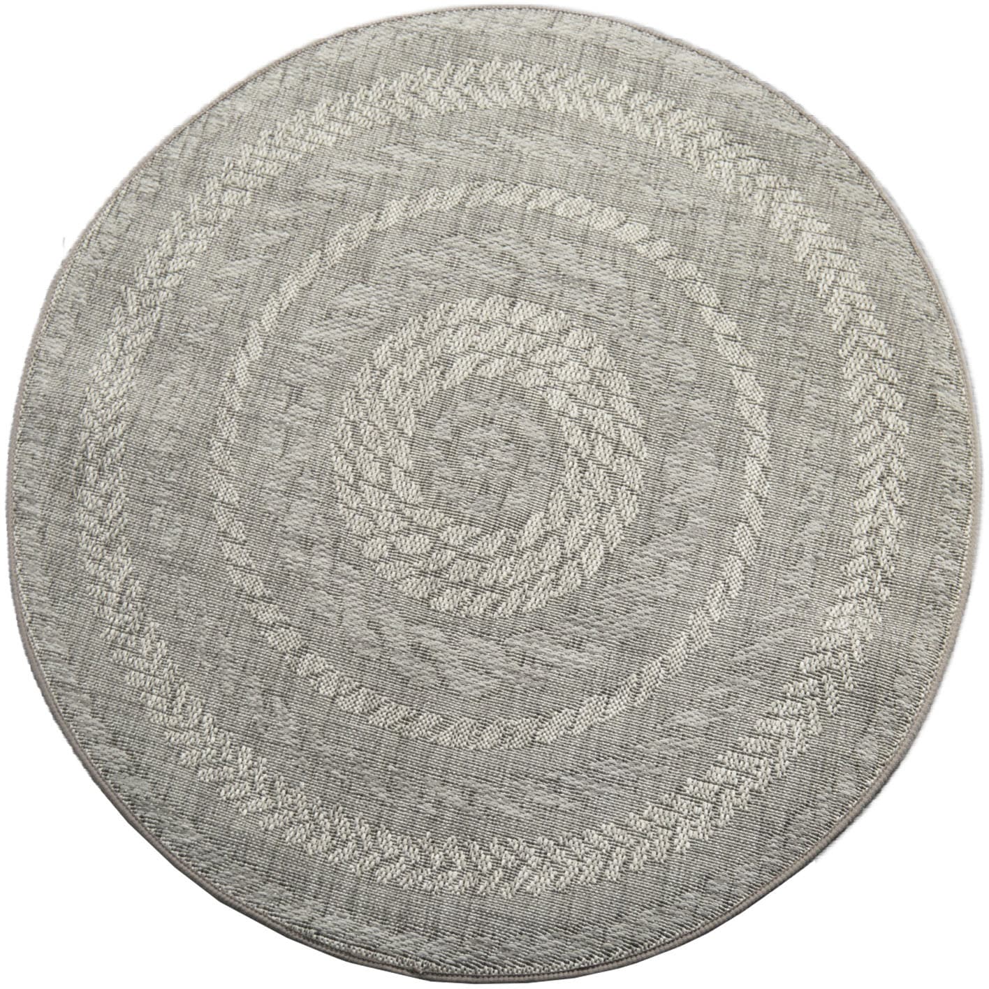 Paco Home Teppich "Malmedy 490" rund 4 mm Höhe Flachgewebe, melierte Sisal- günstig online kaufen