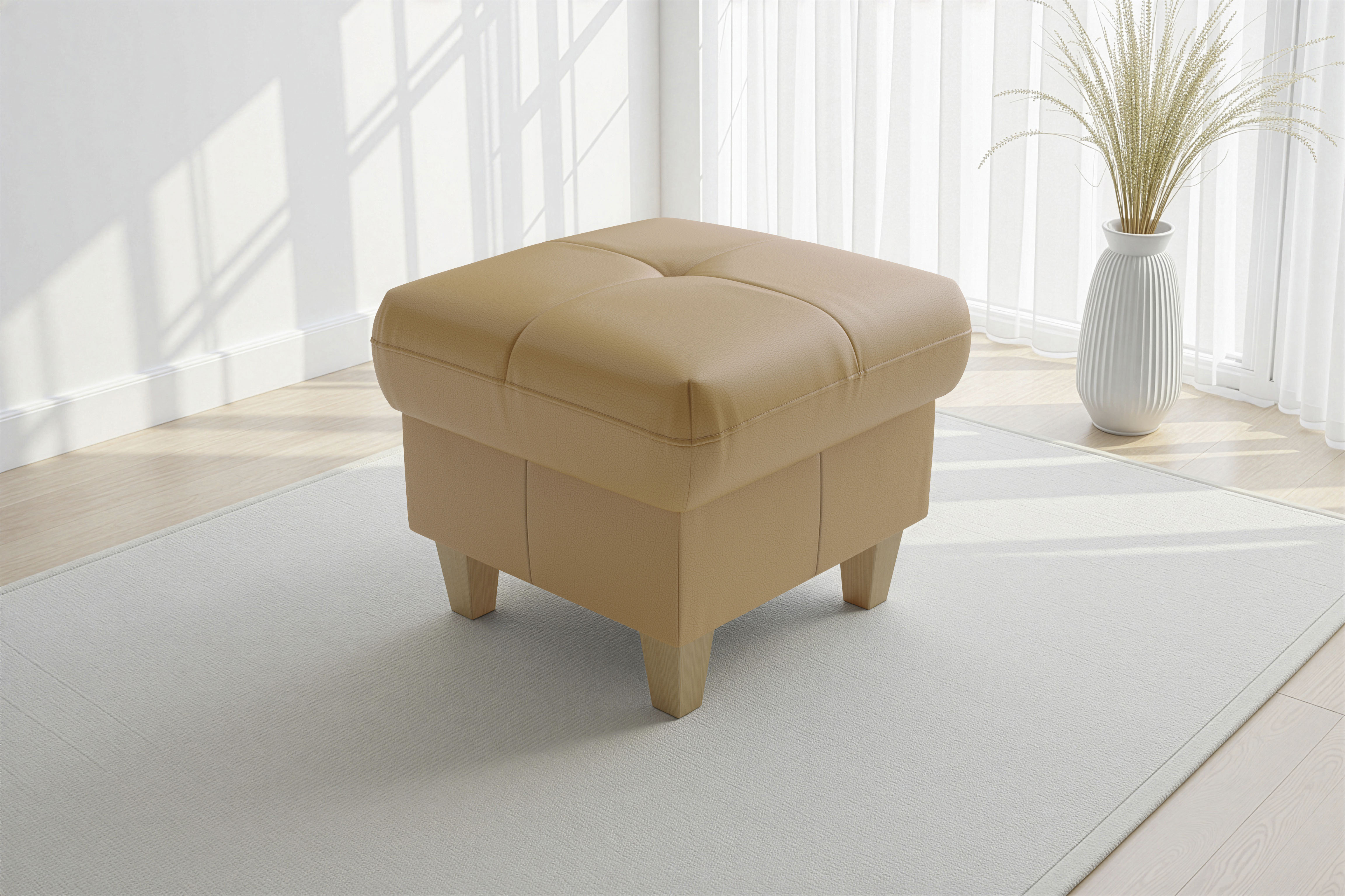 sit&more Polsterhocker "Pamela, Leder, B: 58 cm" 1 Stk. tlg. mit praktischen Stauraum, hochwertige Qualität, verschiedene Farben