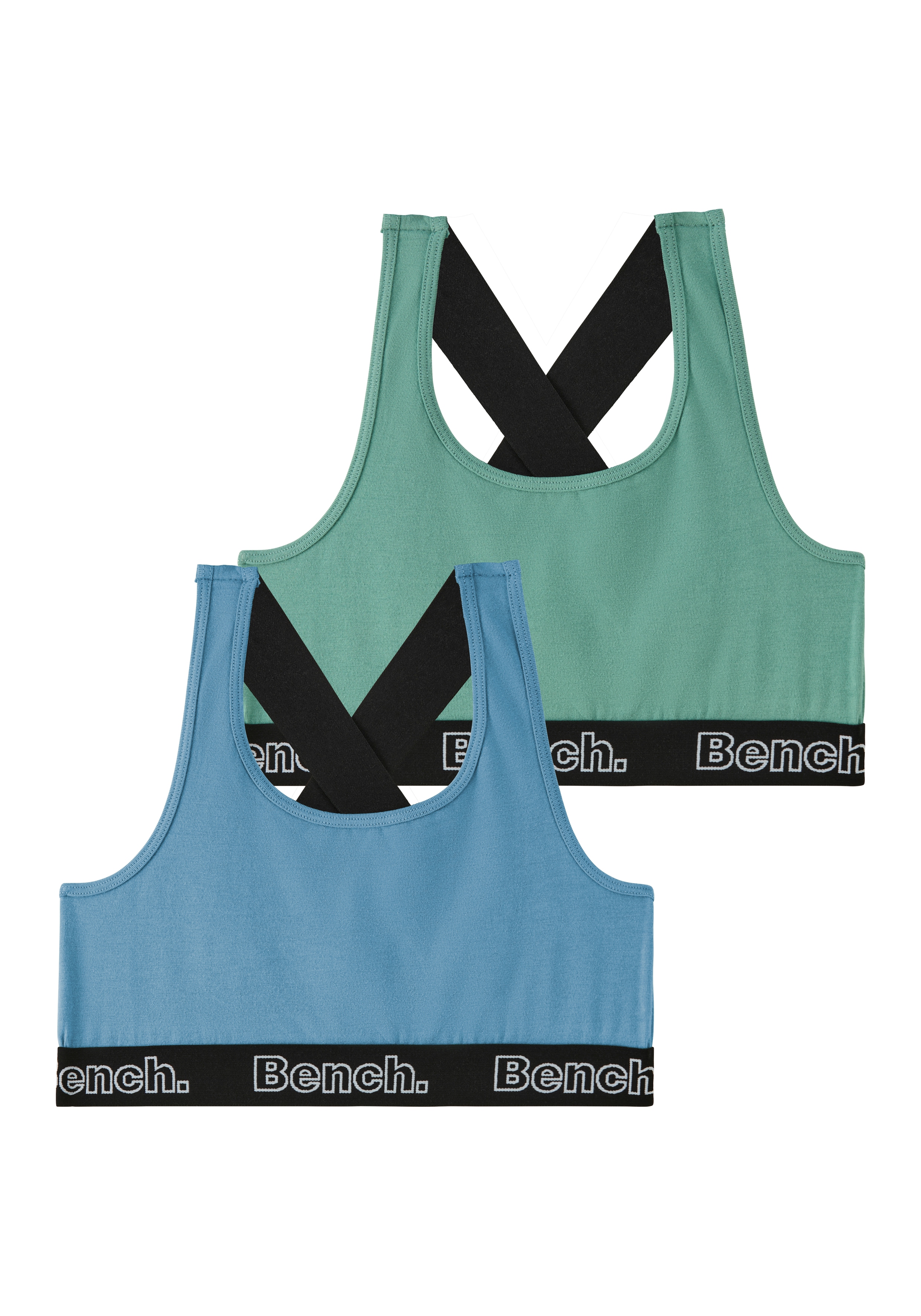 Bench. Bustier Packung, 2 mit weichem Webbund