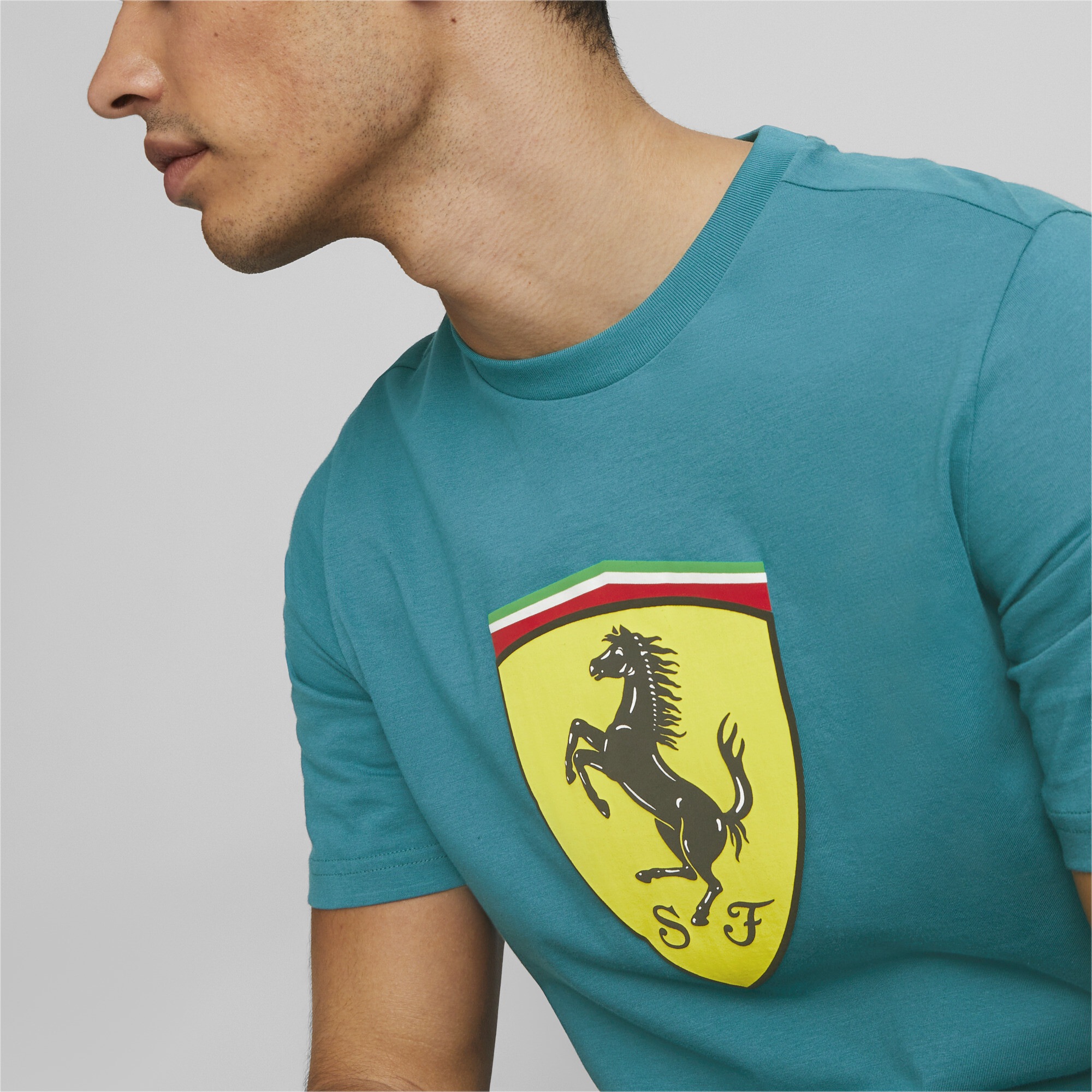 PUMA Trainingsshirt »Scuderia Ferrari Big Shield T-Shirt für Herren«