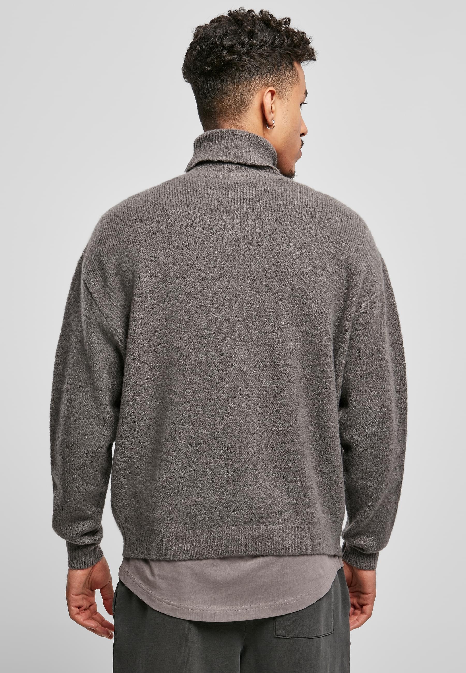URBAN CLASSICS Rundhalspullover »Urban Classics Herren Oversized Roll Neck Sweater«, (1 tlg.)