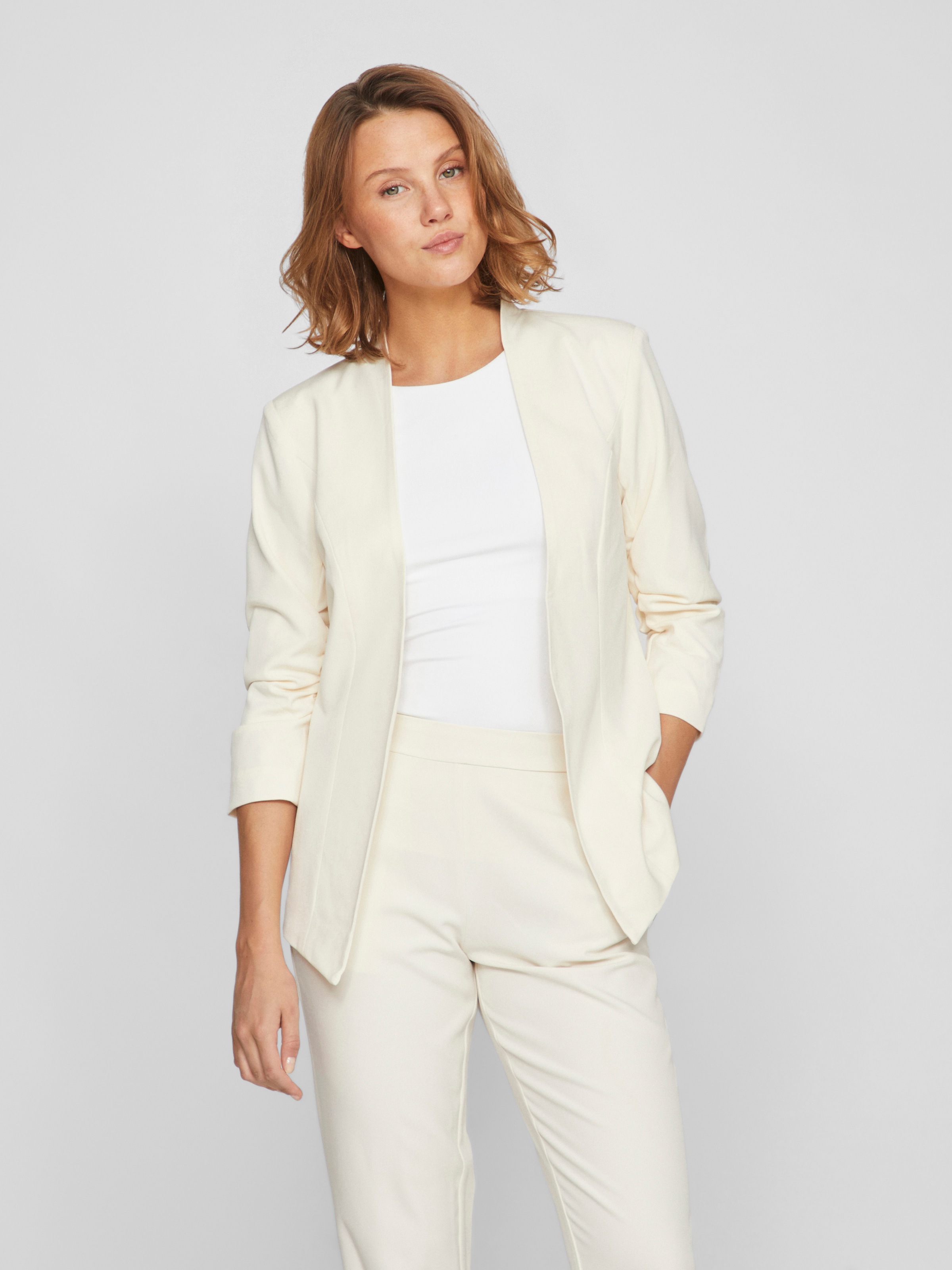Vila Kurzblazer "VIHER NEW 3/4 BLAZER -NOOS" Materialmix, regular fit günstig online kaufen