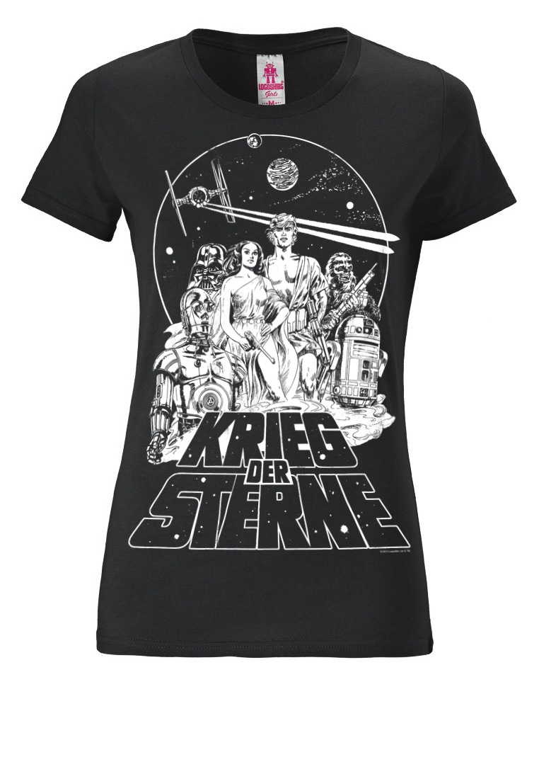 LOGOSHIRT T-Shirt »Krieg der Sterne - Star Wars«, mit coolem Frontprint