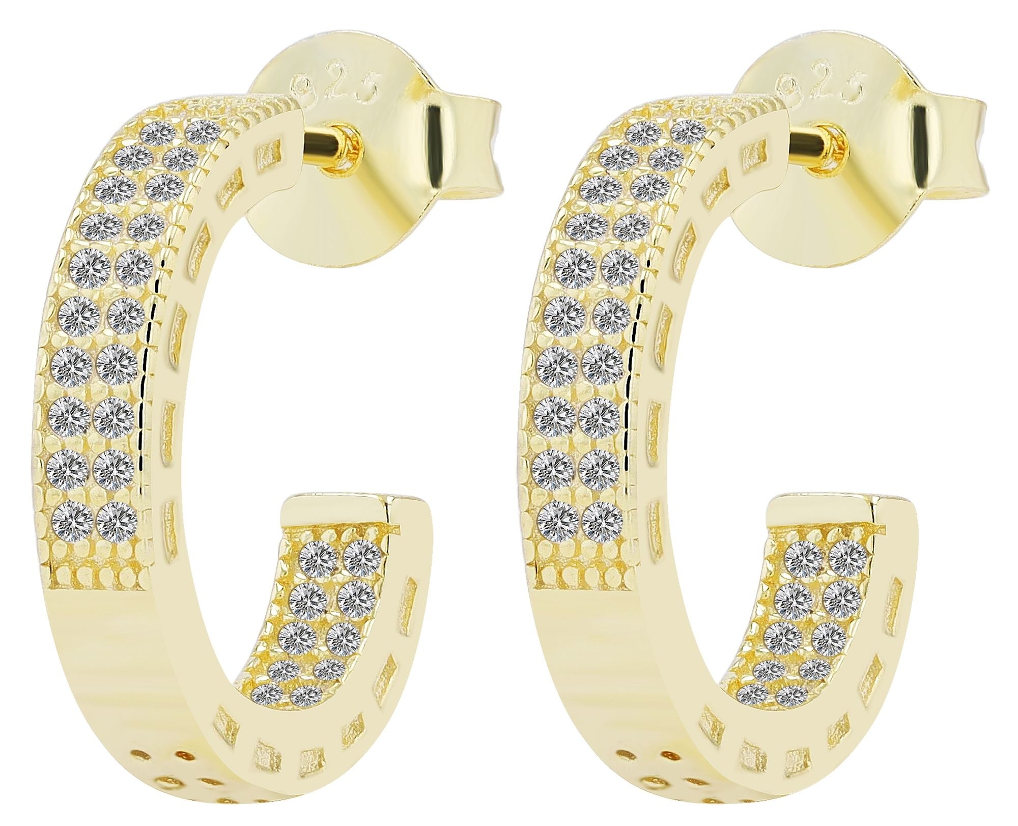 Adelia´s Paar Ohrhänger »Damen Ohrringe – Ohrstecker aus 925 Silber mit Zirkonia« Perfekt zum Verschenken an besondere Menschen