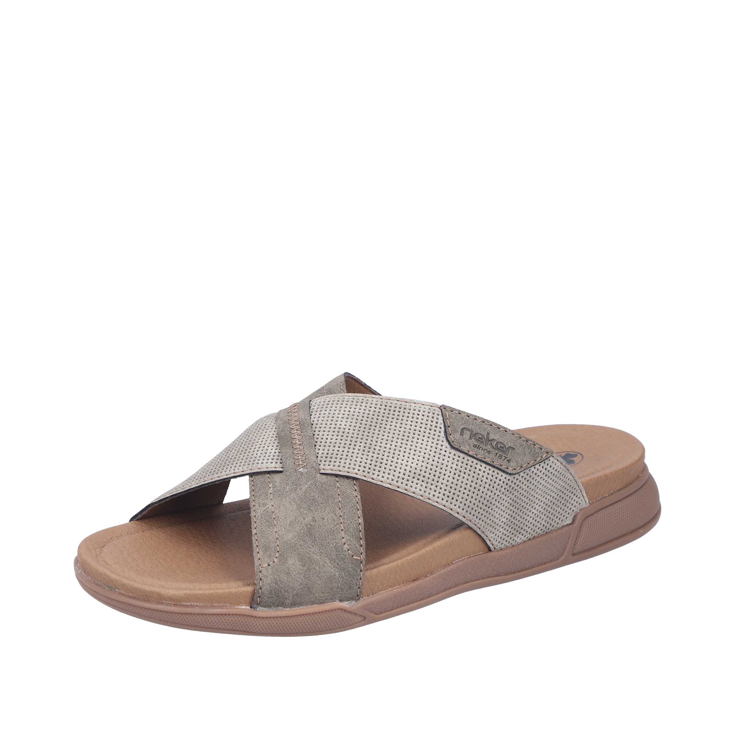 Rieker Pantolette Sommerschuh, Hausschuh, Urlaubsschuh in bequemer Form