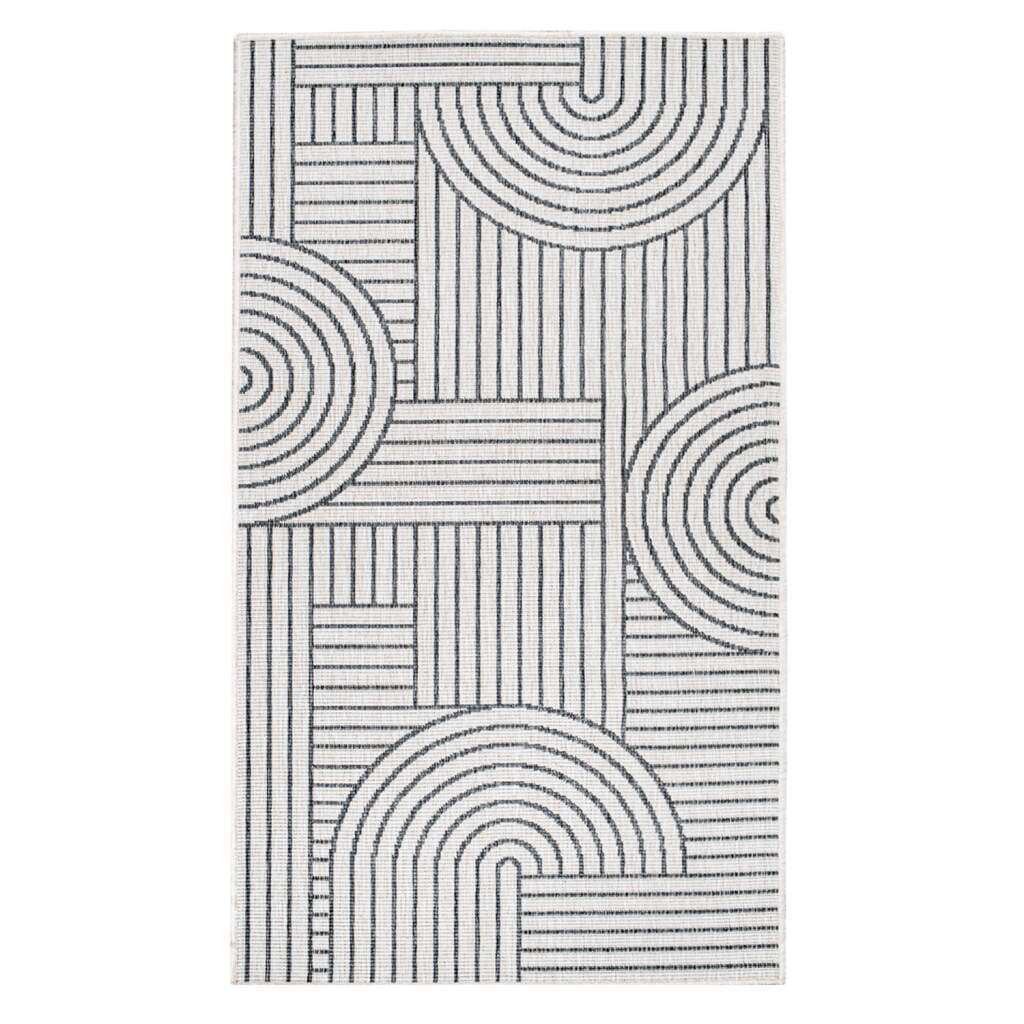Carpet City Outdoorteppich »DUO RUG 5842«, rechteckig, 5 mm Höhe, Wendeteppich Wetterfest In- & Outdoor, Balkon, Terrasse, Wohnzimmer