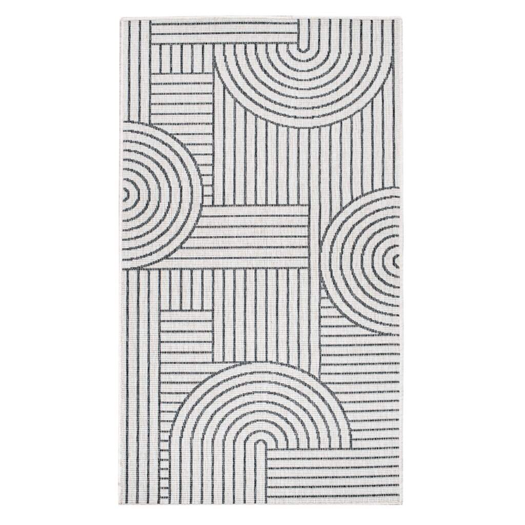 Carpet City Outdoorteppich "DUO RUG 5842" rechteckig 5 mm Höhe Wendeteppich günstig online kaufen