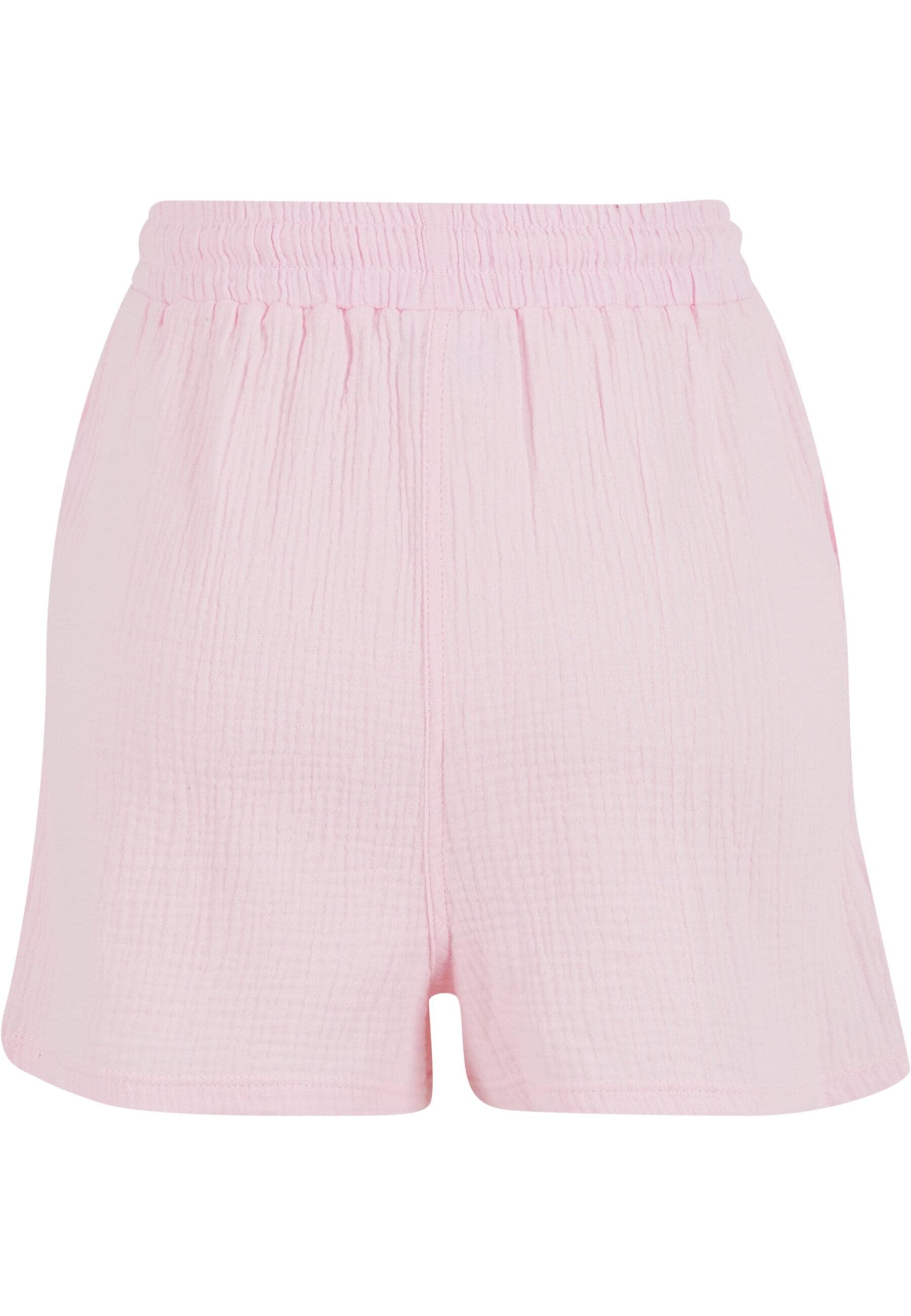 URBAN CLASSICS Sweatshorts »Urban Classics Ladies Musselin Shorts«, (1 tlg.)