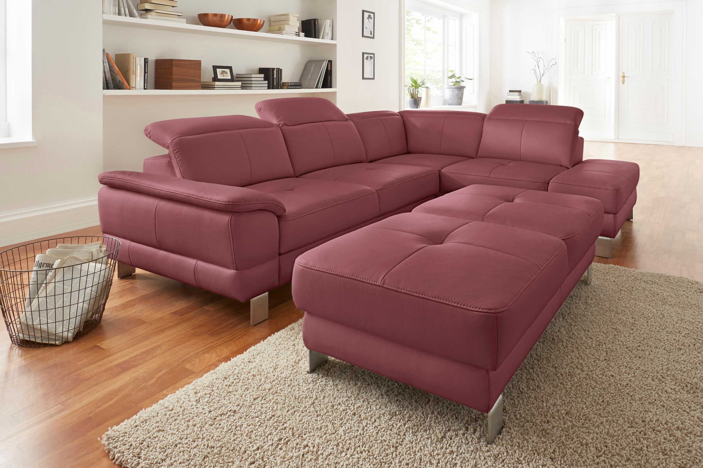exxpo - sofa fashion Ecksofa "Mantua, bequem, inkl. Kopfteilfunktion, Breit günstig online kaufen