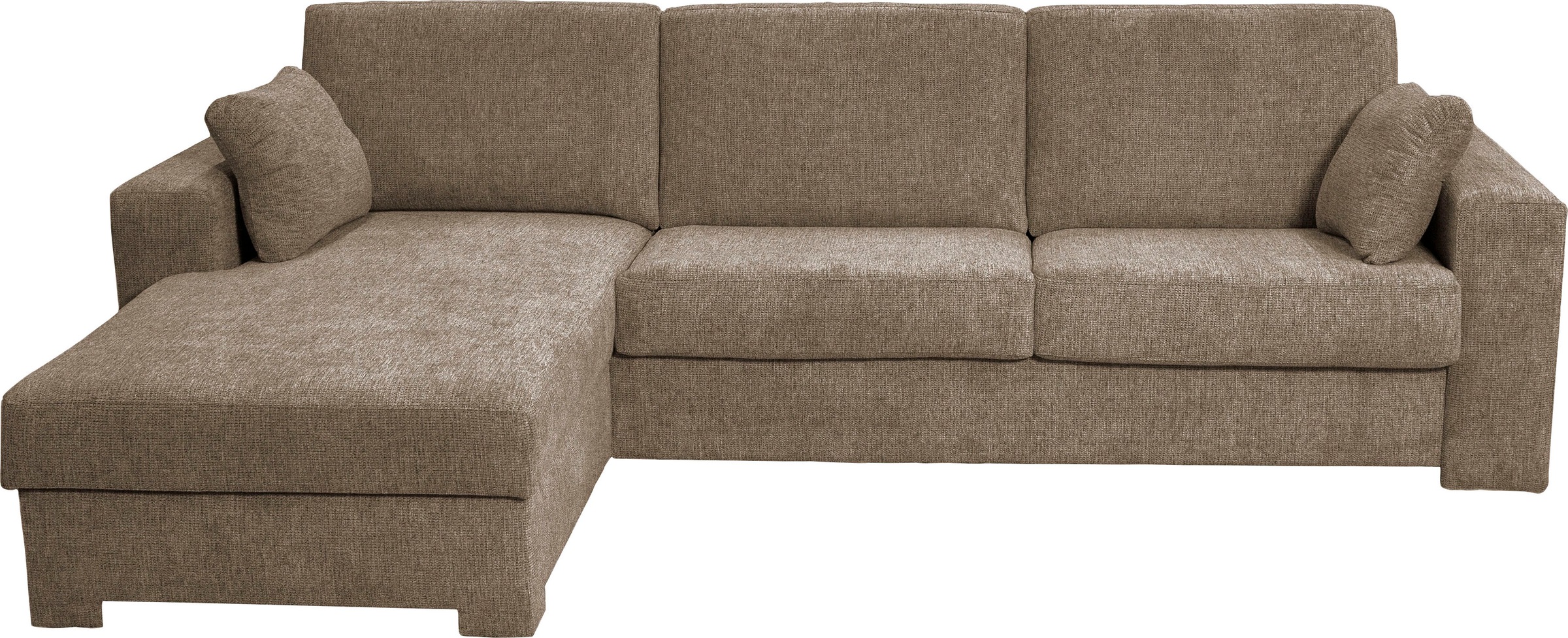 Home affaire Ecksofa »Roma "M" Matratzenhöhe 14 cm, Dauerschlaffunktion, mit Unterfederung,«, Liegemaße ca 143x198 cm, L-Form