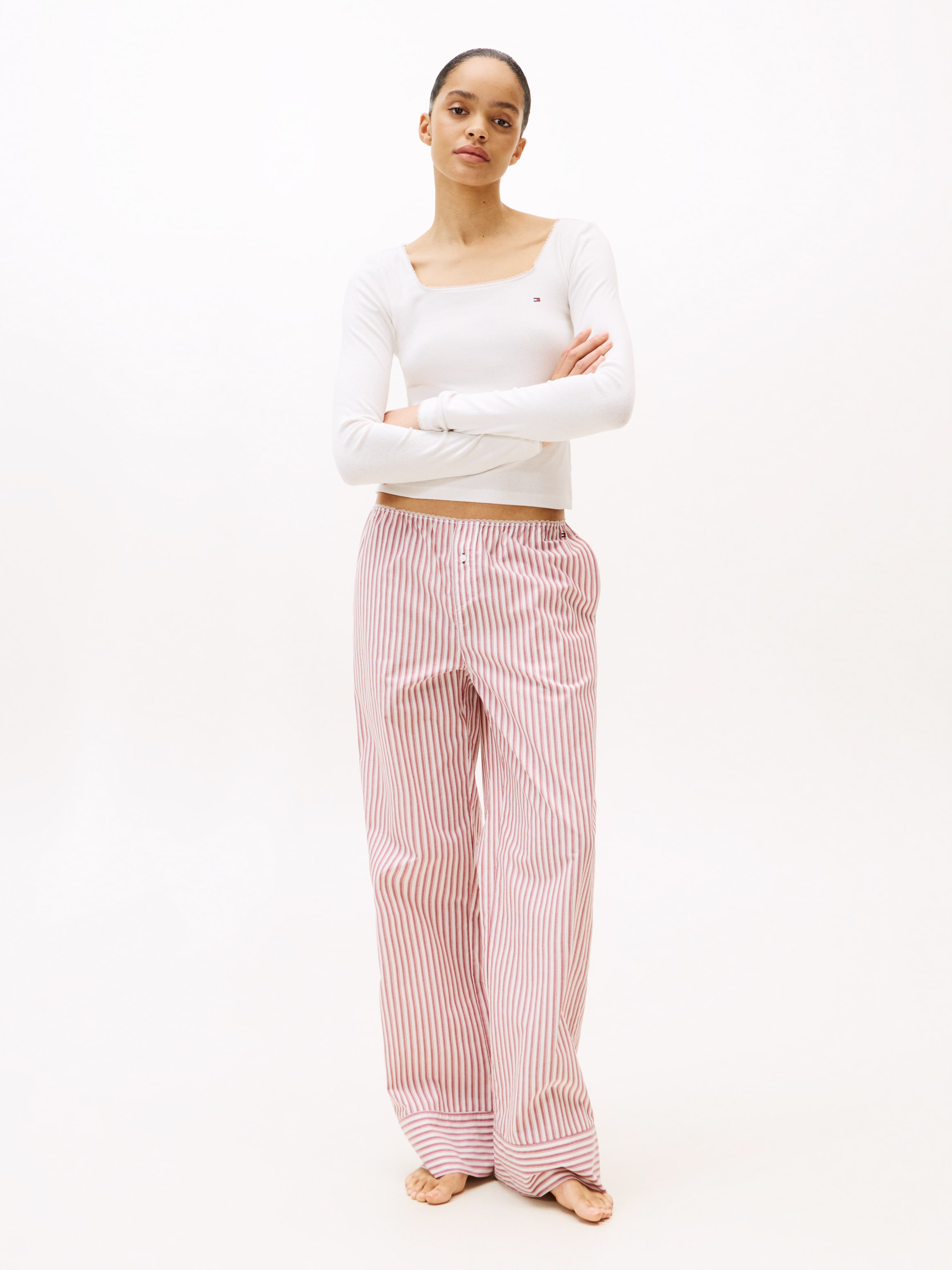 Tommy Hilfiger Underwear Pyjama "POINTELLE POPLIN" Set, 2 tlg. relaxed fit, günstig online kaufen