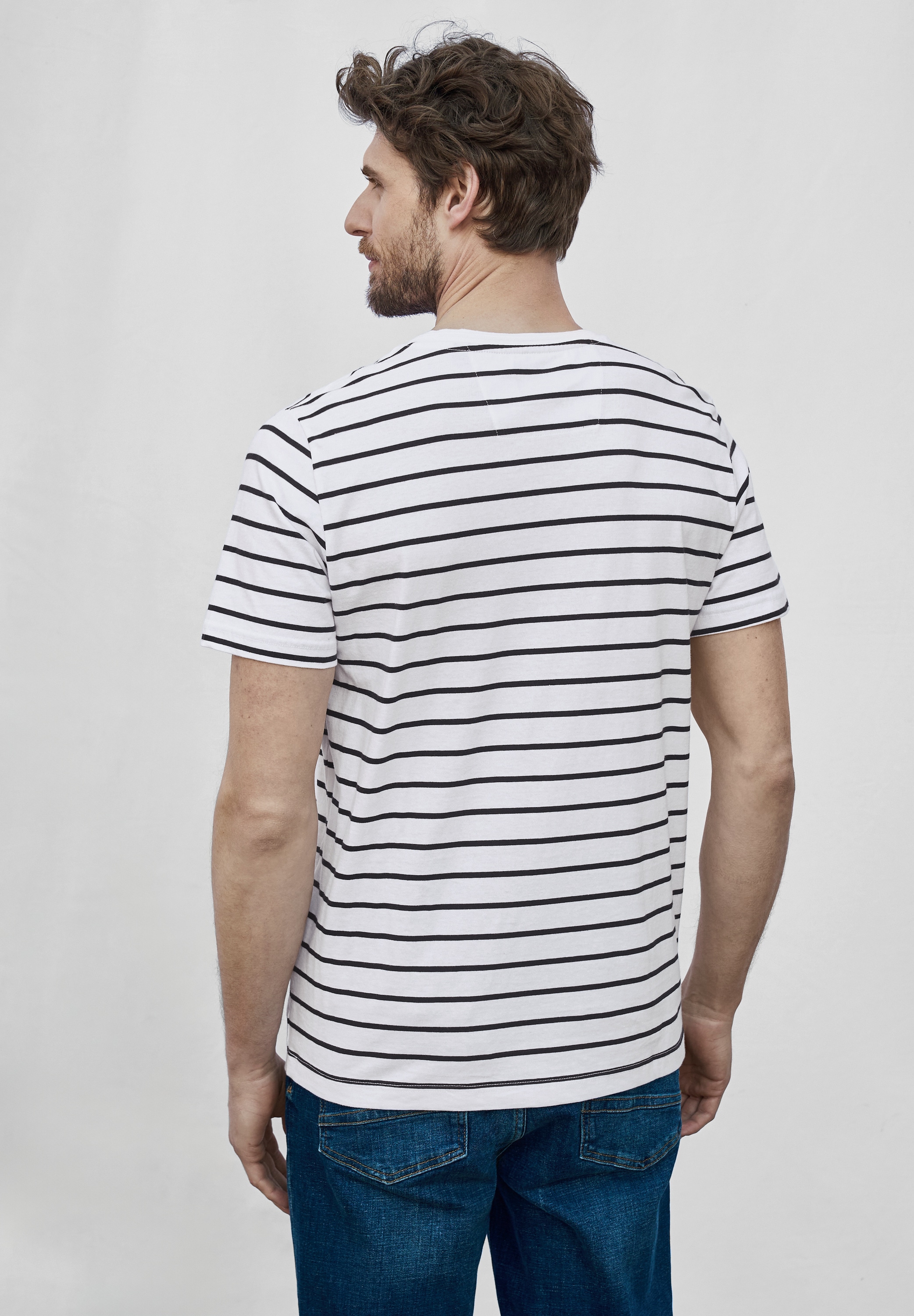 STREET ONE MEN T-Shirt, aus reiner Baumwolle