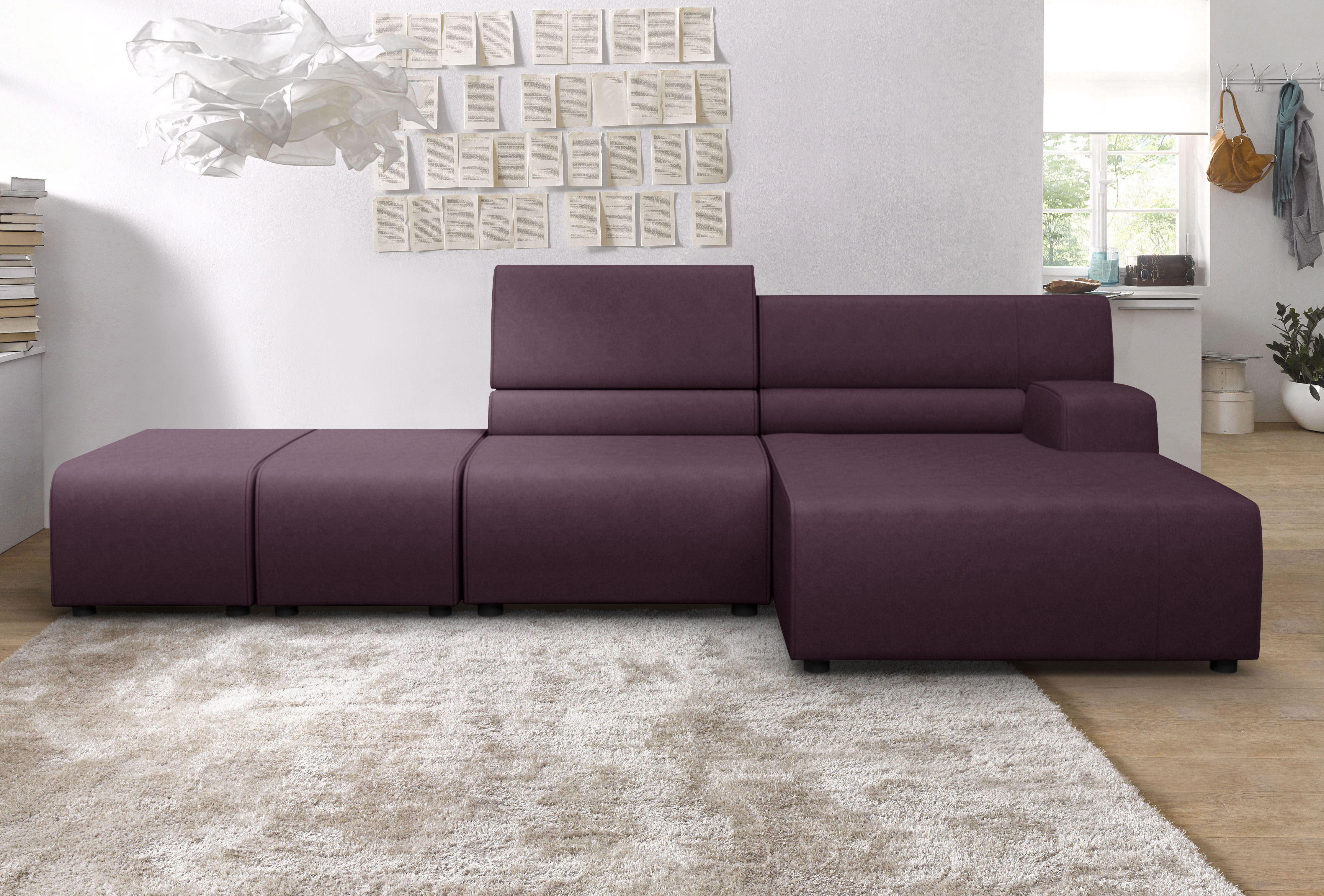 Egoitaliano Ecksofa "Babouche, Designsofa mit außergewöhnlichem Sitzkomfort zum Wohlfühlen"