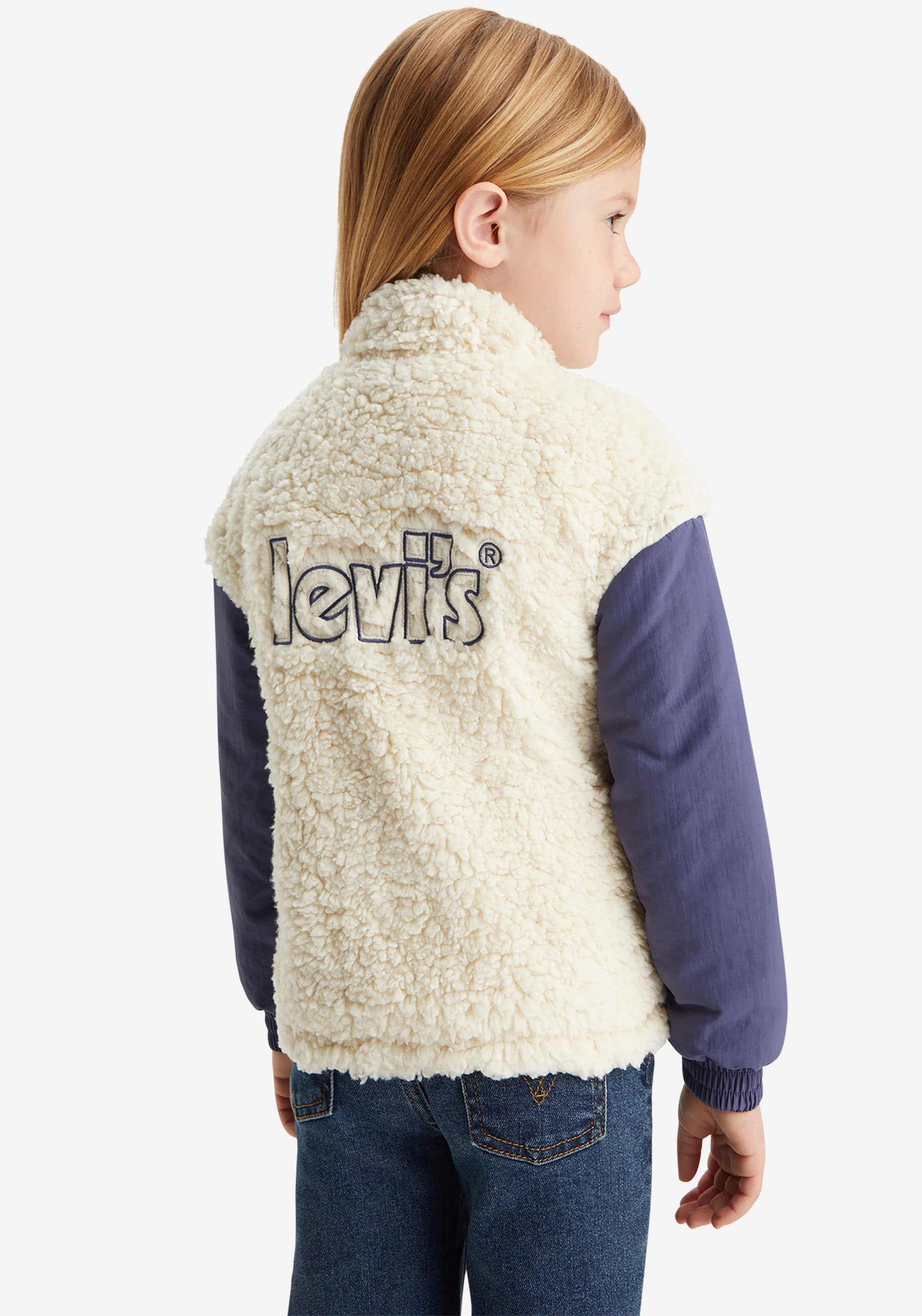 Levi's® Kids Fellimitatjacke, mit Markenschriftzug auf dem Rücken for GIRLS