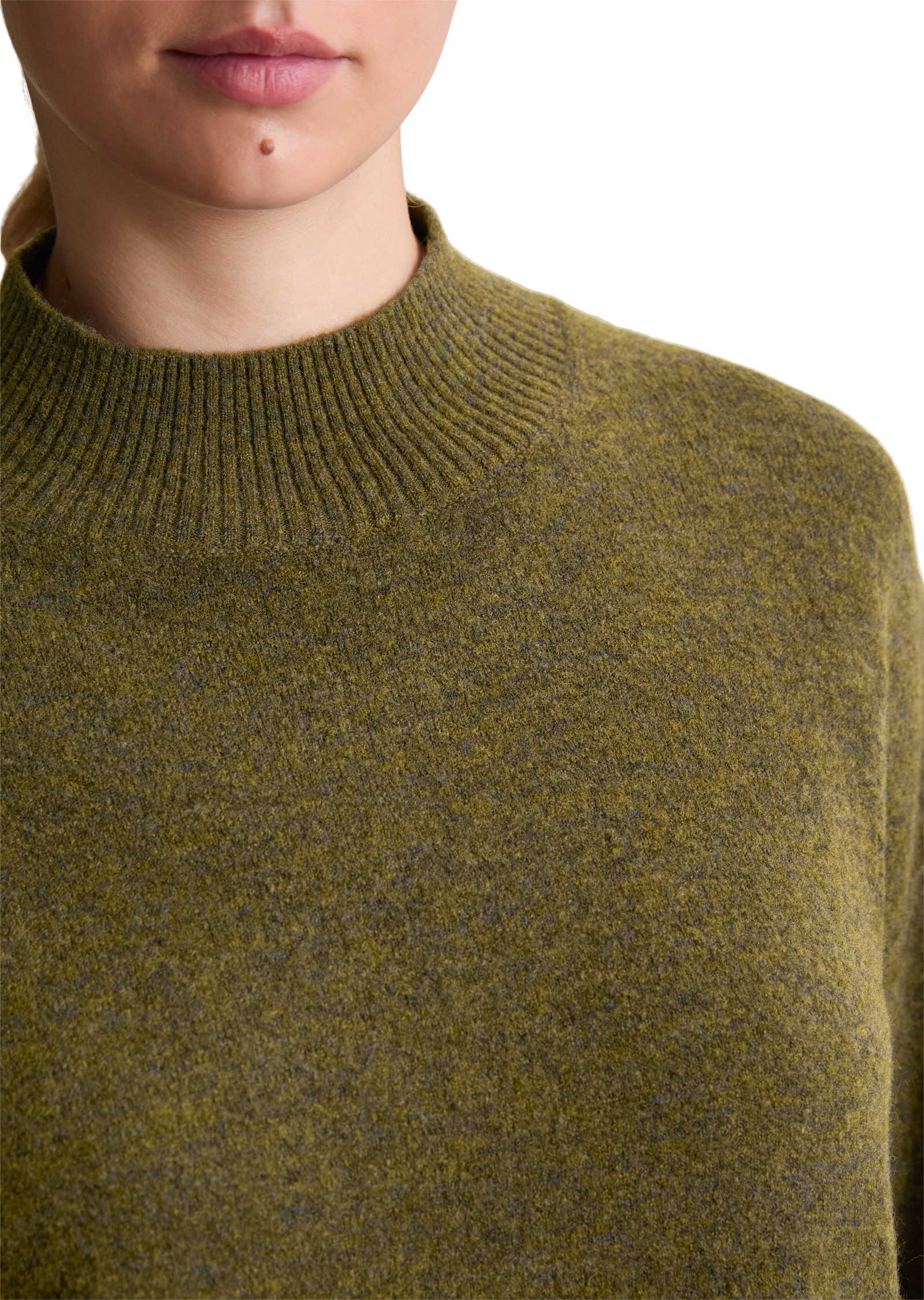 Marc O'Polo DENIM Strickpullover regular fit aus softem Schurwolle-Mix, Rundhals