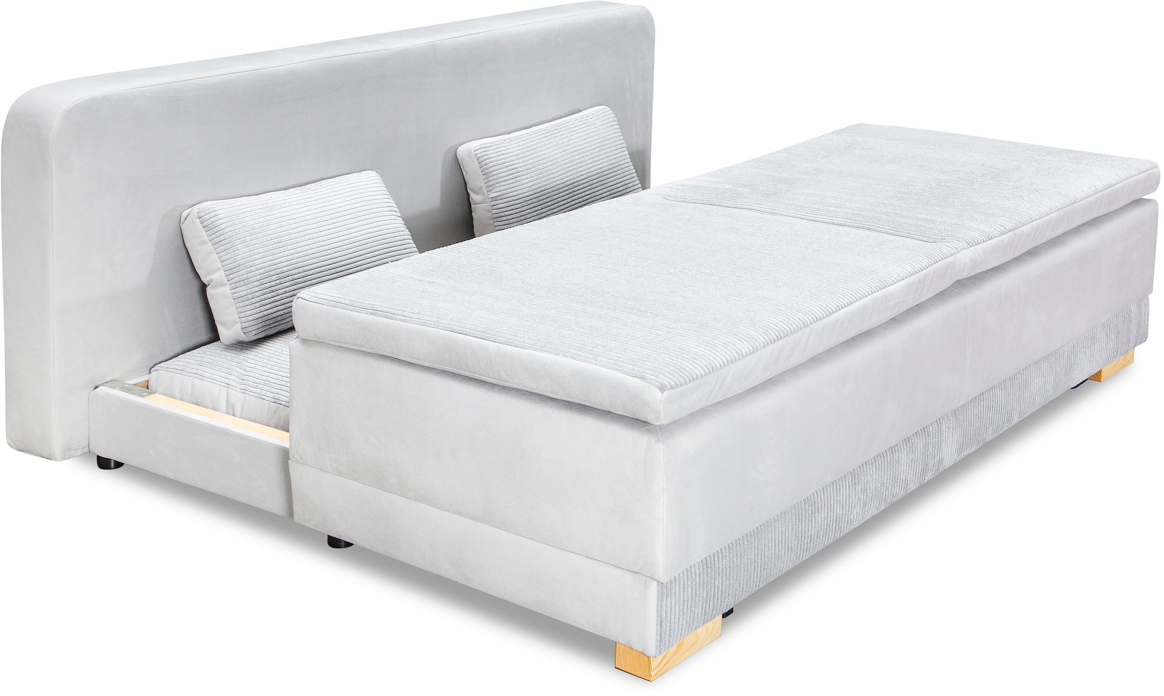 INOSIGN Schlafsofa »Ben«, mit Boxspringaufbau, Bettfunktion & Bettkasten, Dauerschlafsofa