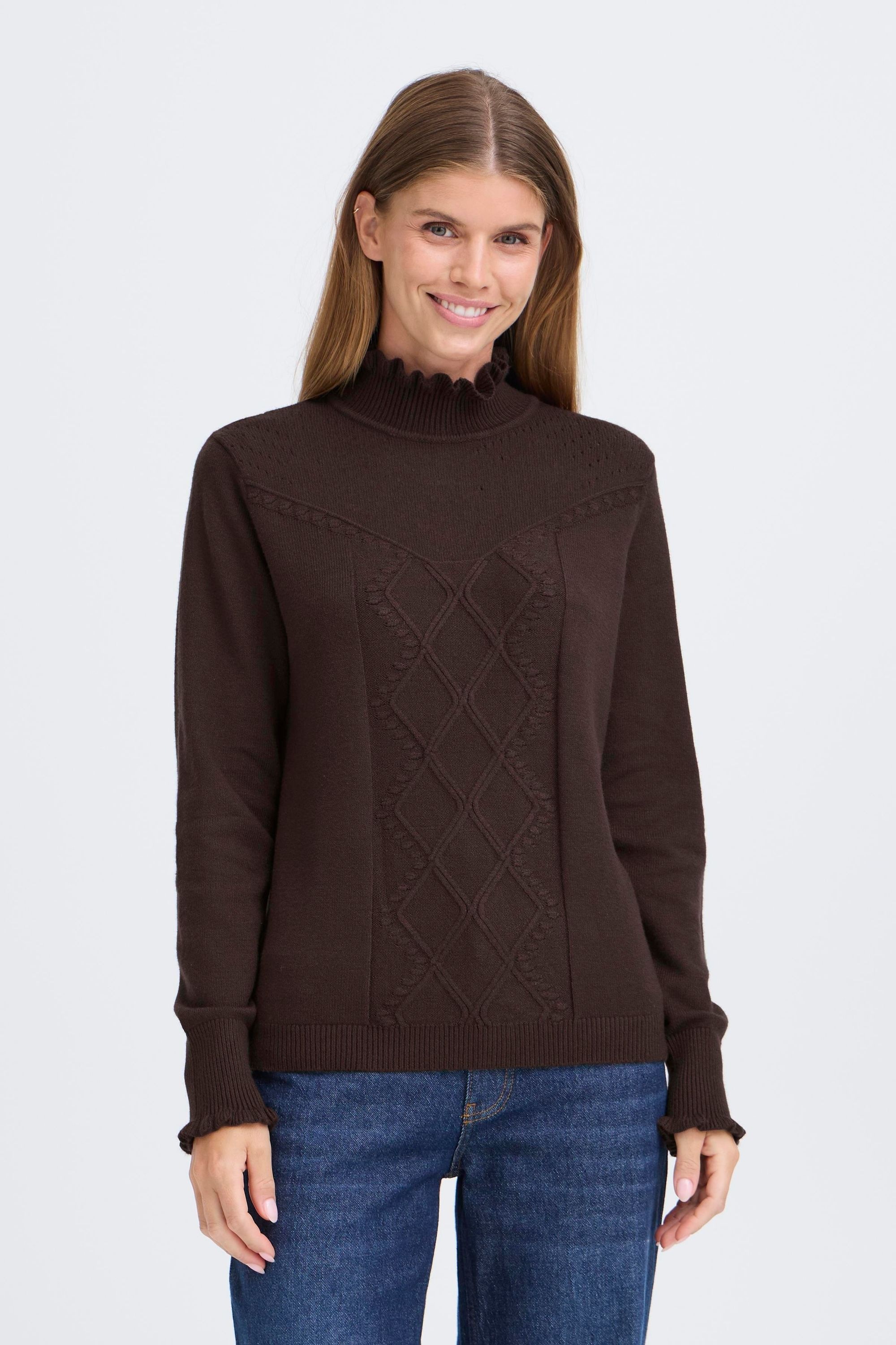 OXMO Strickfleece-Pullover »Strickpullover OXBMMNERA ONECK JUMPER«