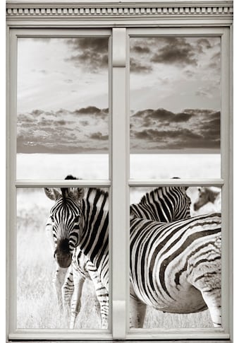 queence Wandsticker »Zebras«