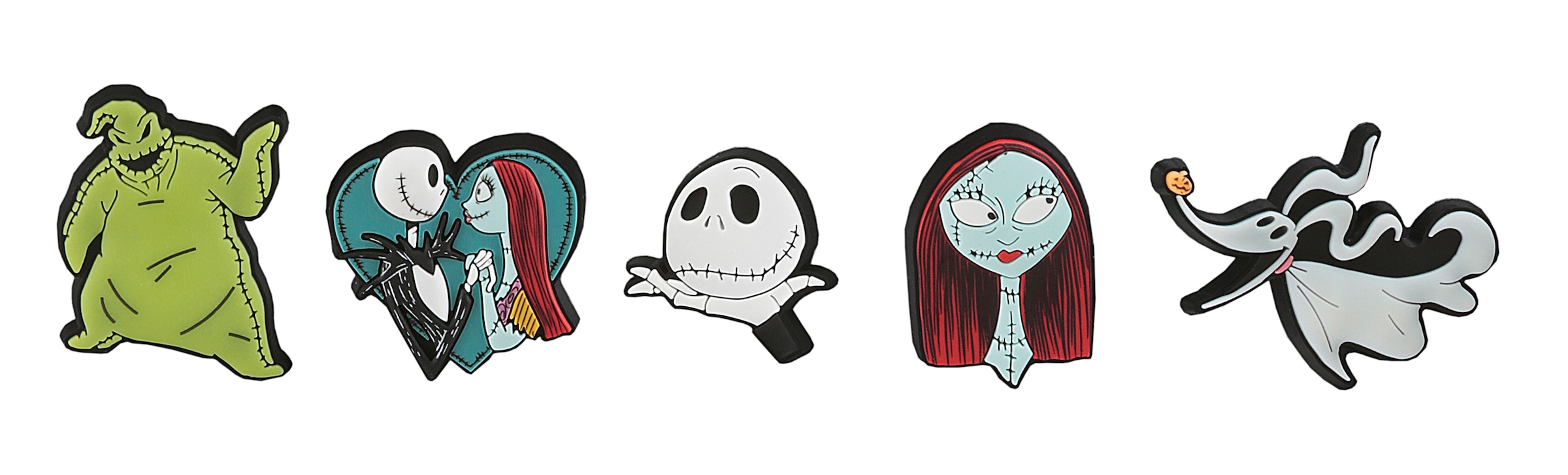 CROCS Kinder Schuhanstecker "Jibbitz Nightmare before Christmas"bunt, PVC, Schuhzubehör, Charms mit ikonischen Weihnachtsmotiven "Nightmare before