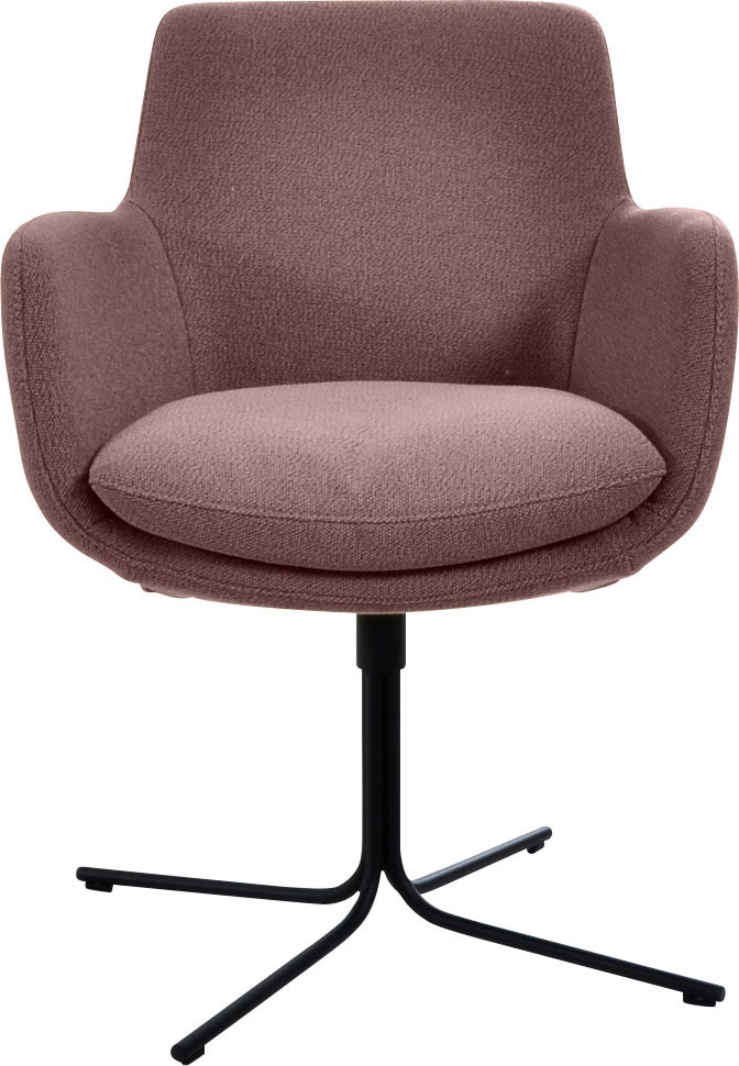 K+W Komfort & Wohnen Drehstuhl "Pego" () filigranem 4-Fuß-Gestell in schwar günstig online kaufen