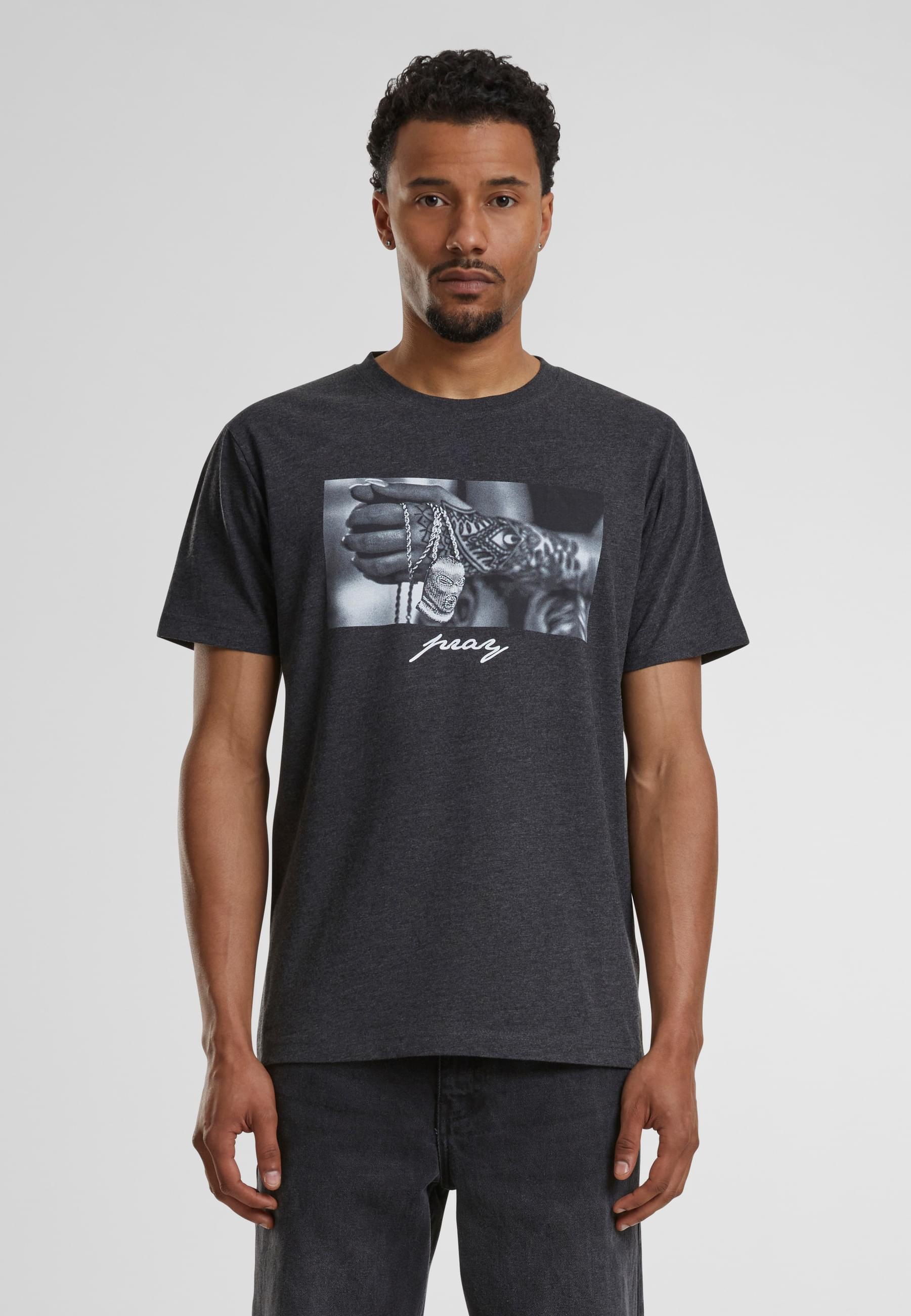 MisterTee T-Shirt »MisterTee Herren Pray 2.0 Tee«, (1 tlg.)