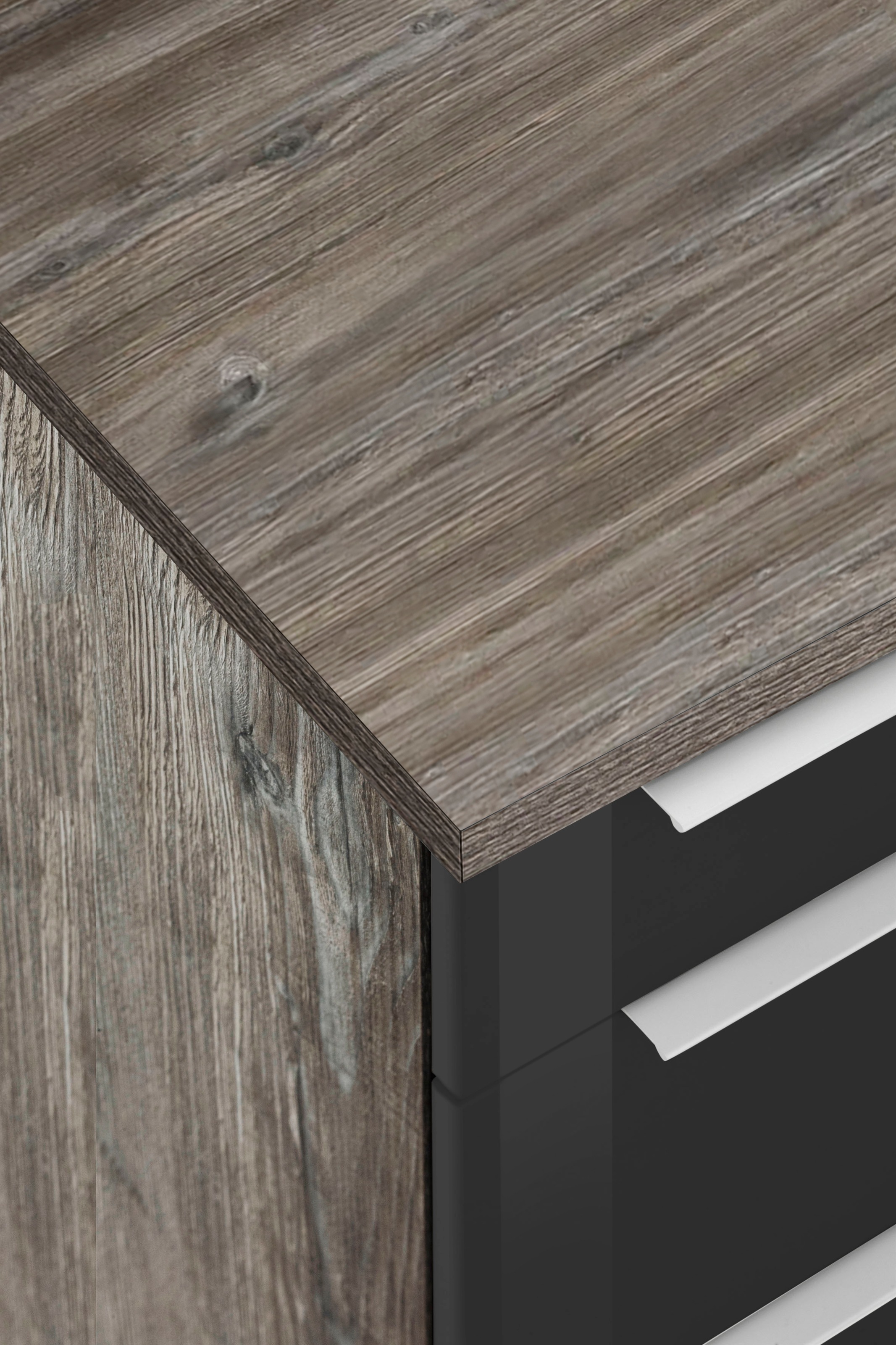 KOCHSTATION Winkelküche »KS-Brindisi Stellbreite 230/170 cm«, wahlweise mit E-Geräten und Induktion, mit MDF-Fronten