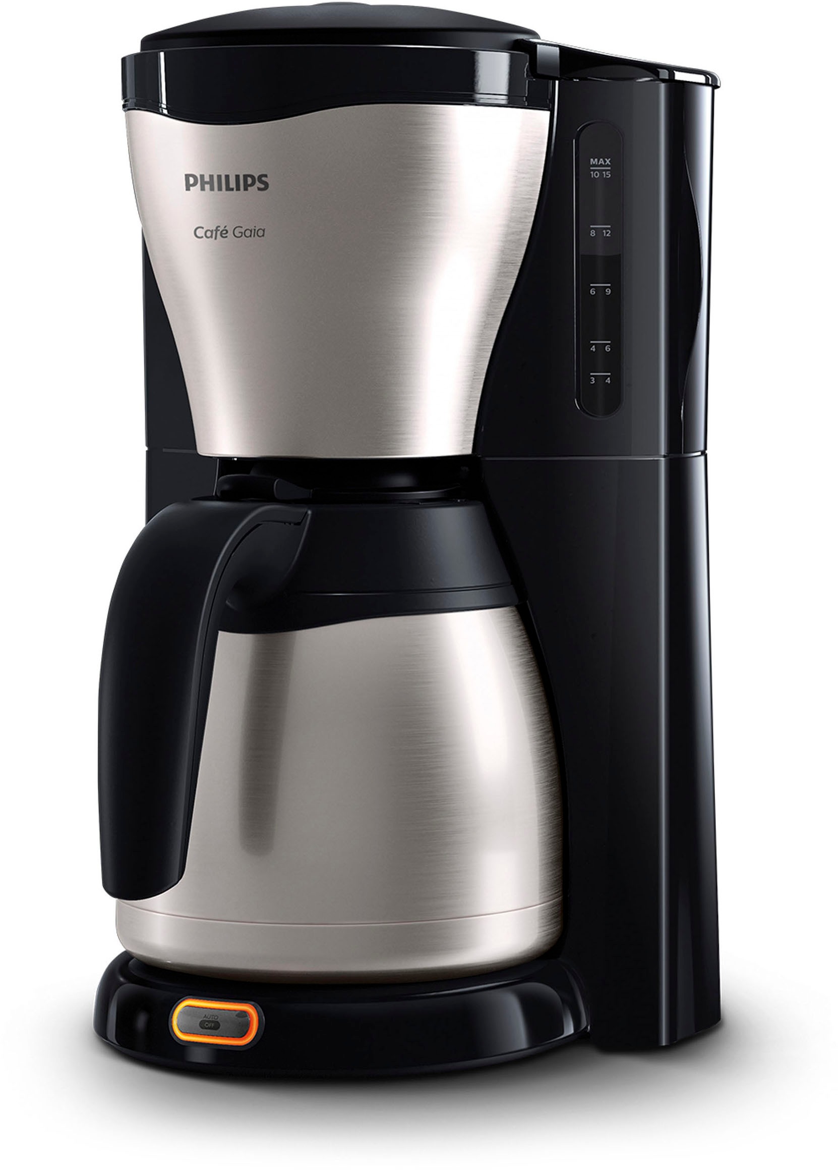 Philips Filterkaffeemaschine "Gaia HD7546/20 Viva Collection", 1,2 l Kaffeekanne, Papierfilter, 1x4, mit Thermokanne, Tr