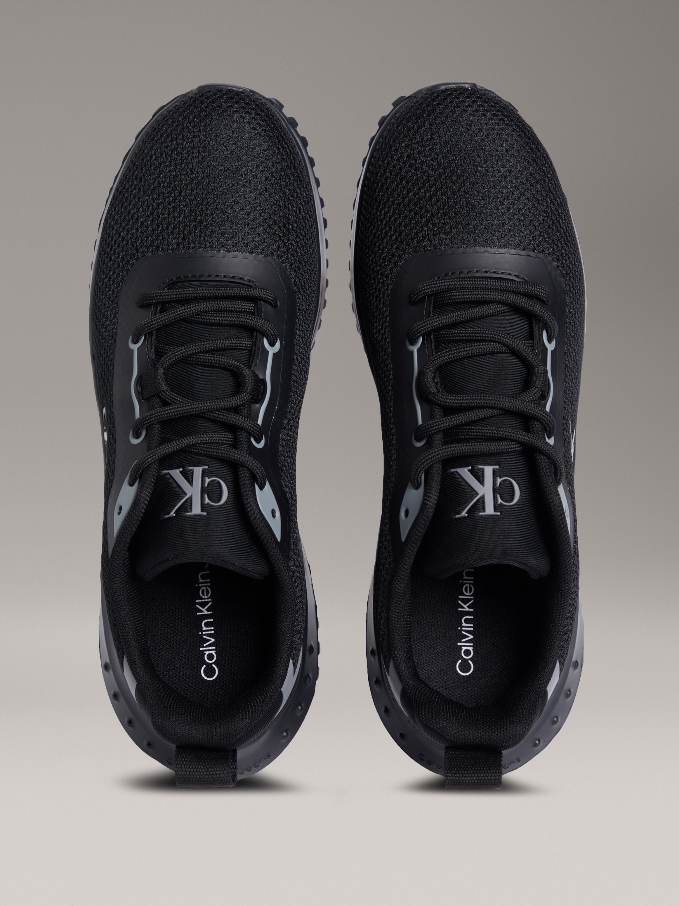 Calvin Klein Jeans Sneaker »EVA RUNNER L-UP MIX MESH LOGO CK«, Schnürschuh, Freizeitschuh, Halbschuh mit CK Logo an der Seite