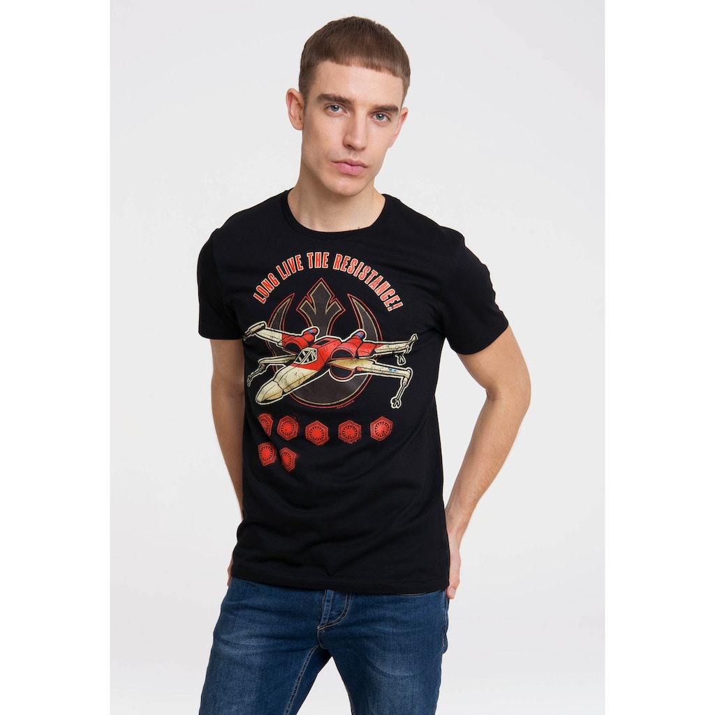 LOGOSHIRT T-Shirt »Star Wars - Long Live The Resistance«