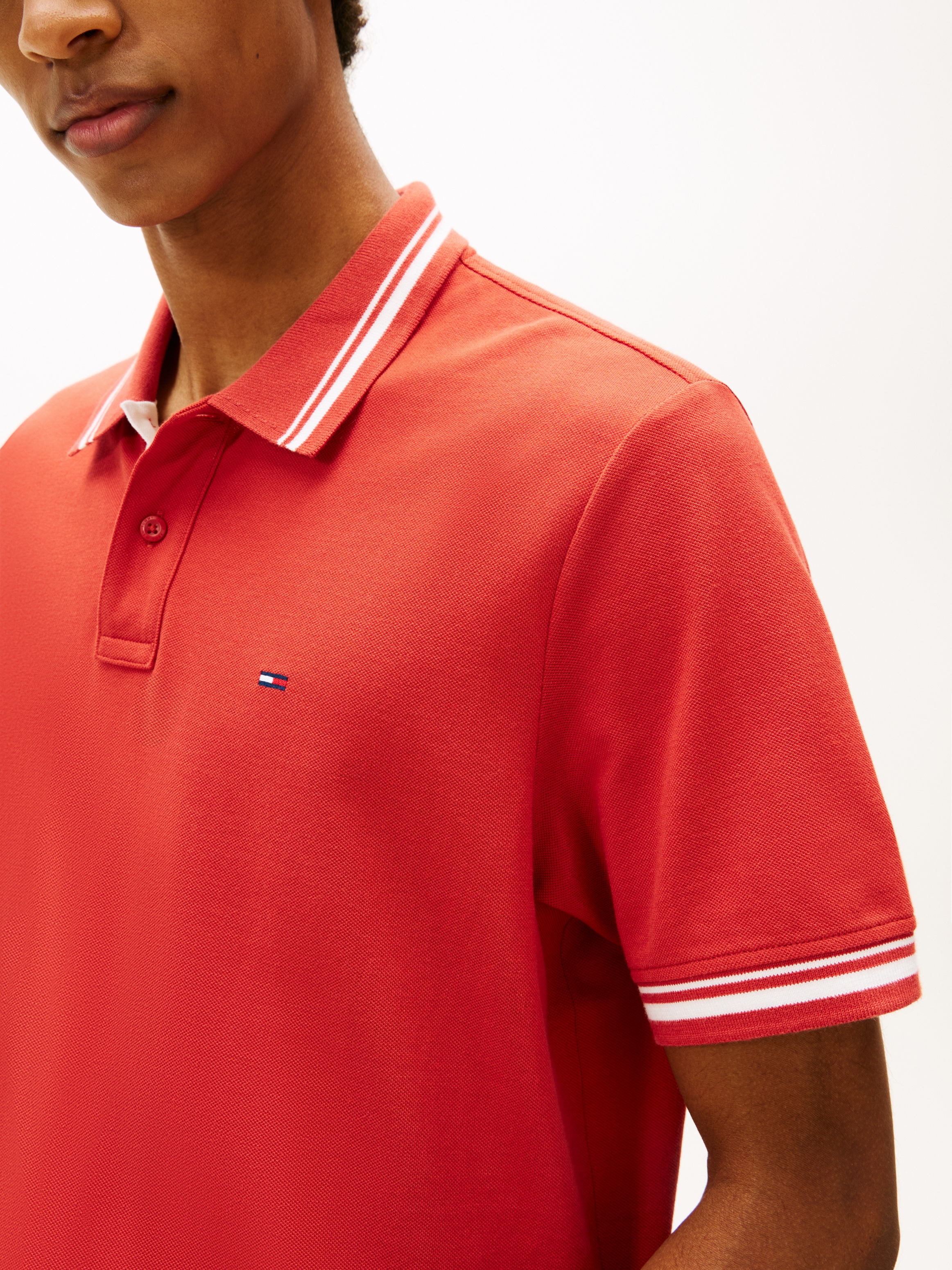 Tommy Jeans Poloshirt "TJM REG TIPPED POLO EXT" Mit Rundhalsausschnitt günstig online kaufen