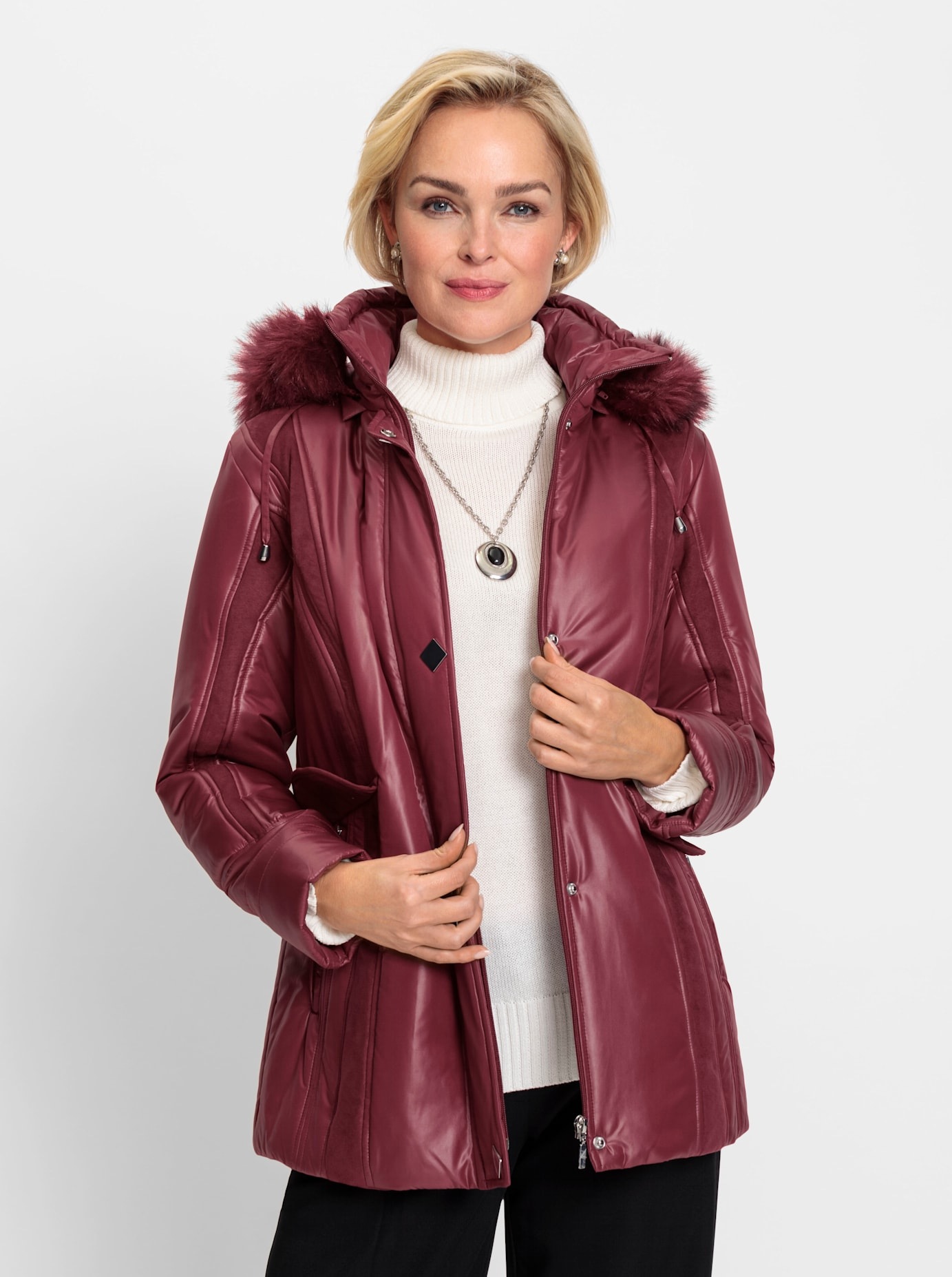 Classic Winterjacke, mit Kapuze