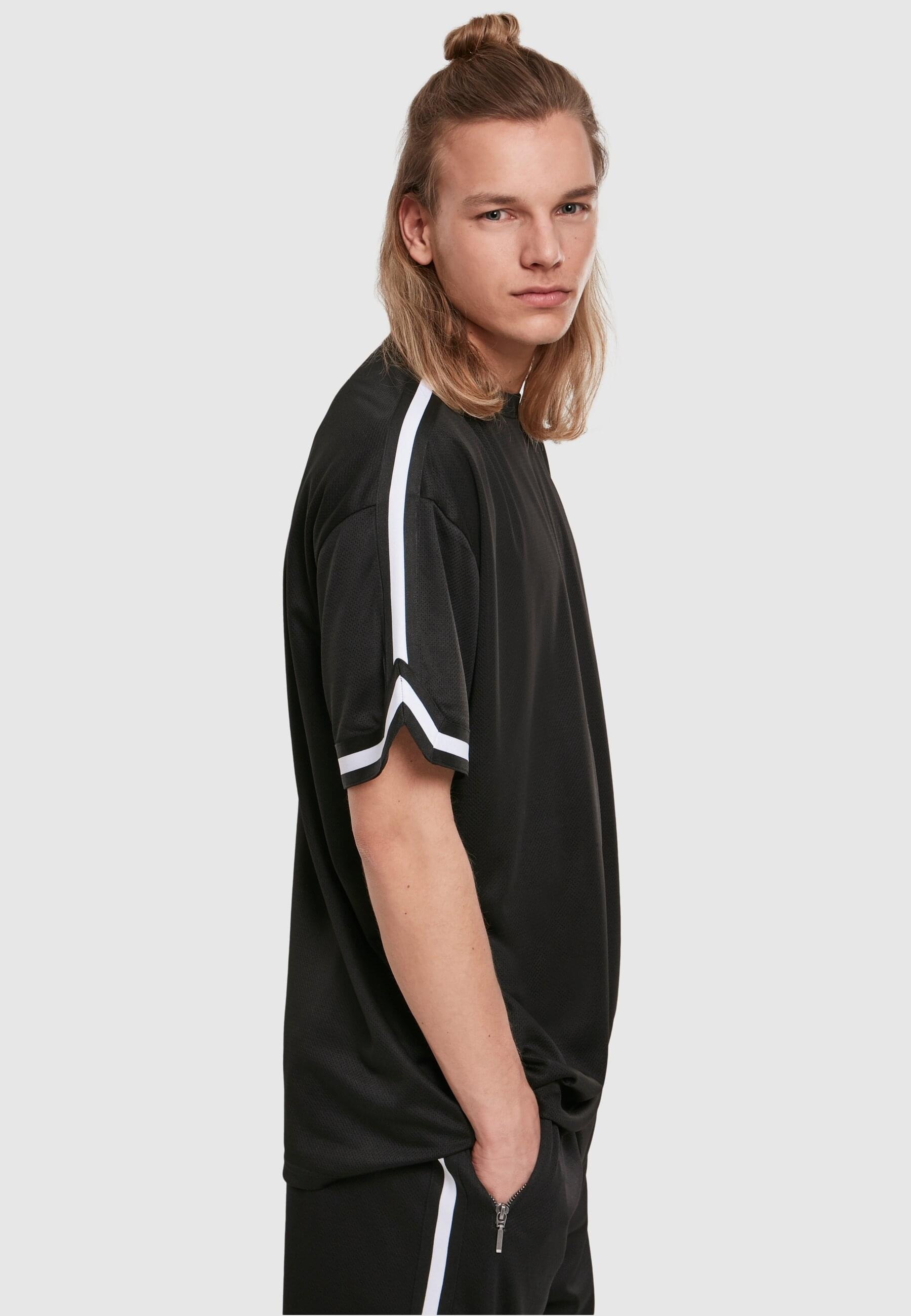 URBAN CLASSICS T-Shirt »Urban Classics Herren Oversized Stripes Mesh Tee«, (1 tlg.)