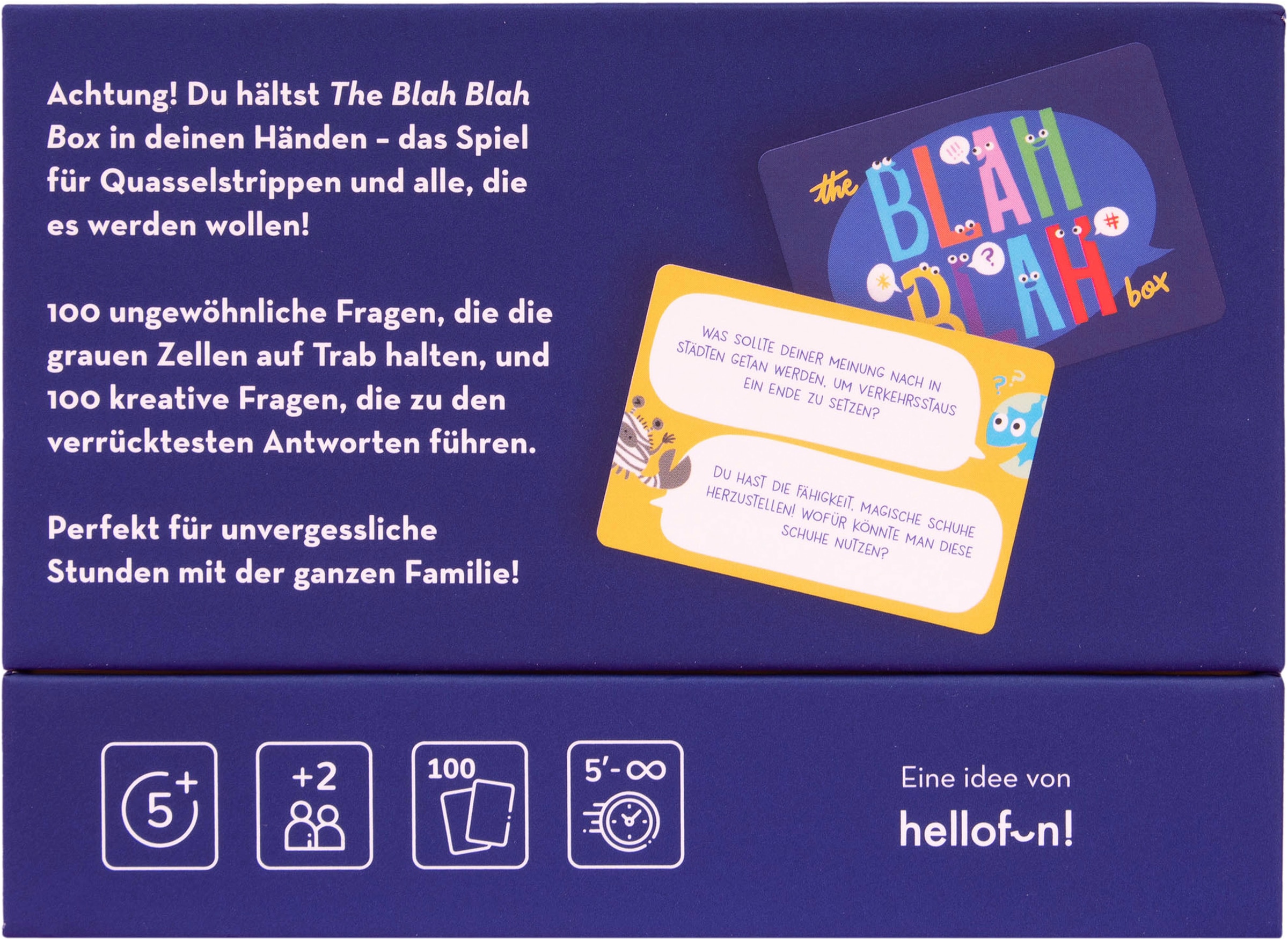 hellofun! Spiel »The Blah Blah Box«