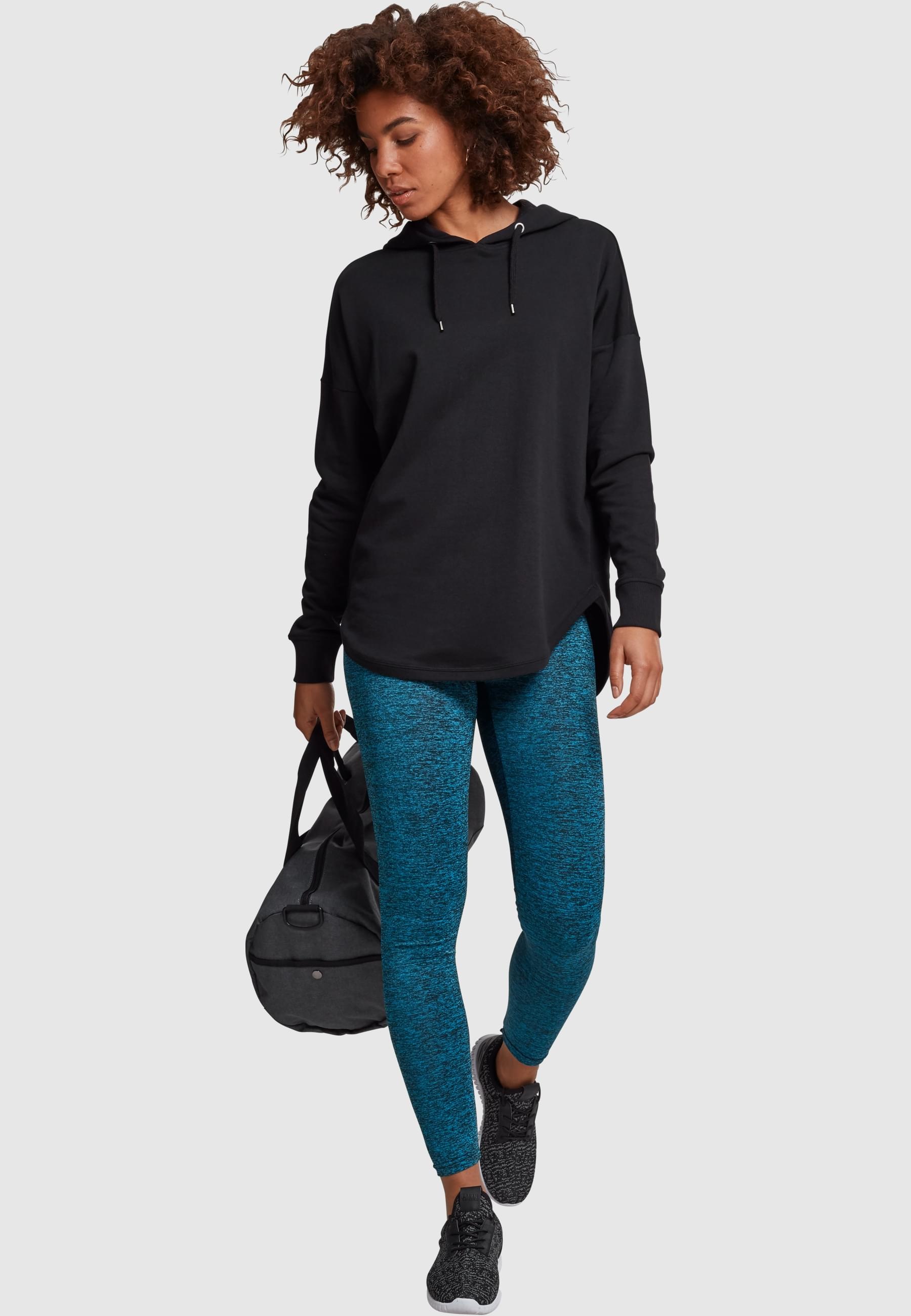 URBAN CLASSICS Rundhalspullover »Urban Classics Damen Ladies Oversized Terry Hoody«, (1 tlg.)