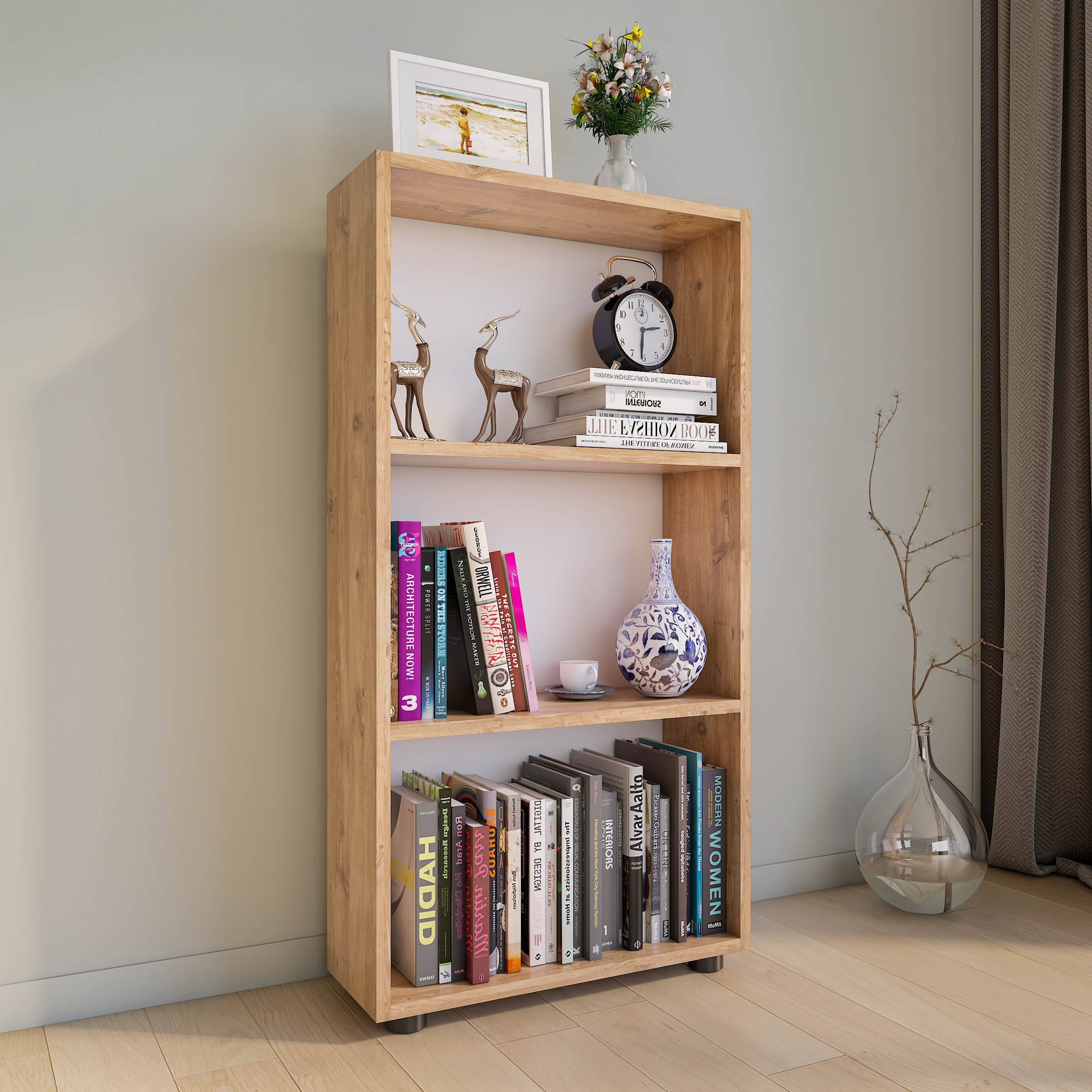 VCM Standregal »Holz Büro Regal Bücher Ordner Aktenregal Bulas 3f«