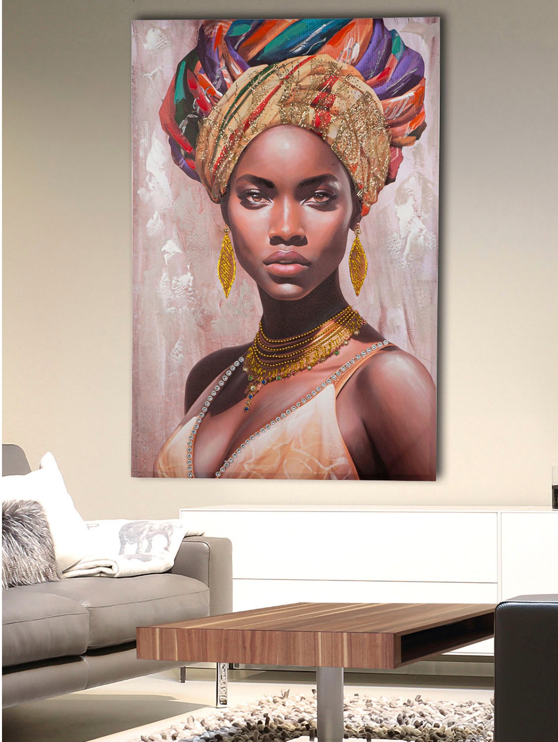 GILDE Leinwandbild "Bild Frau "Adissa"" 1 Stk. tlg. günstig online kaufen
