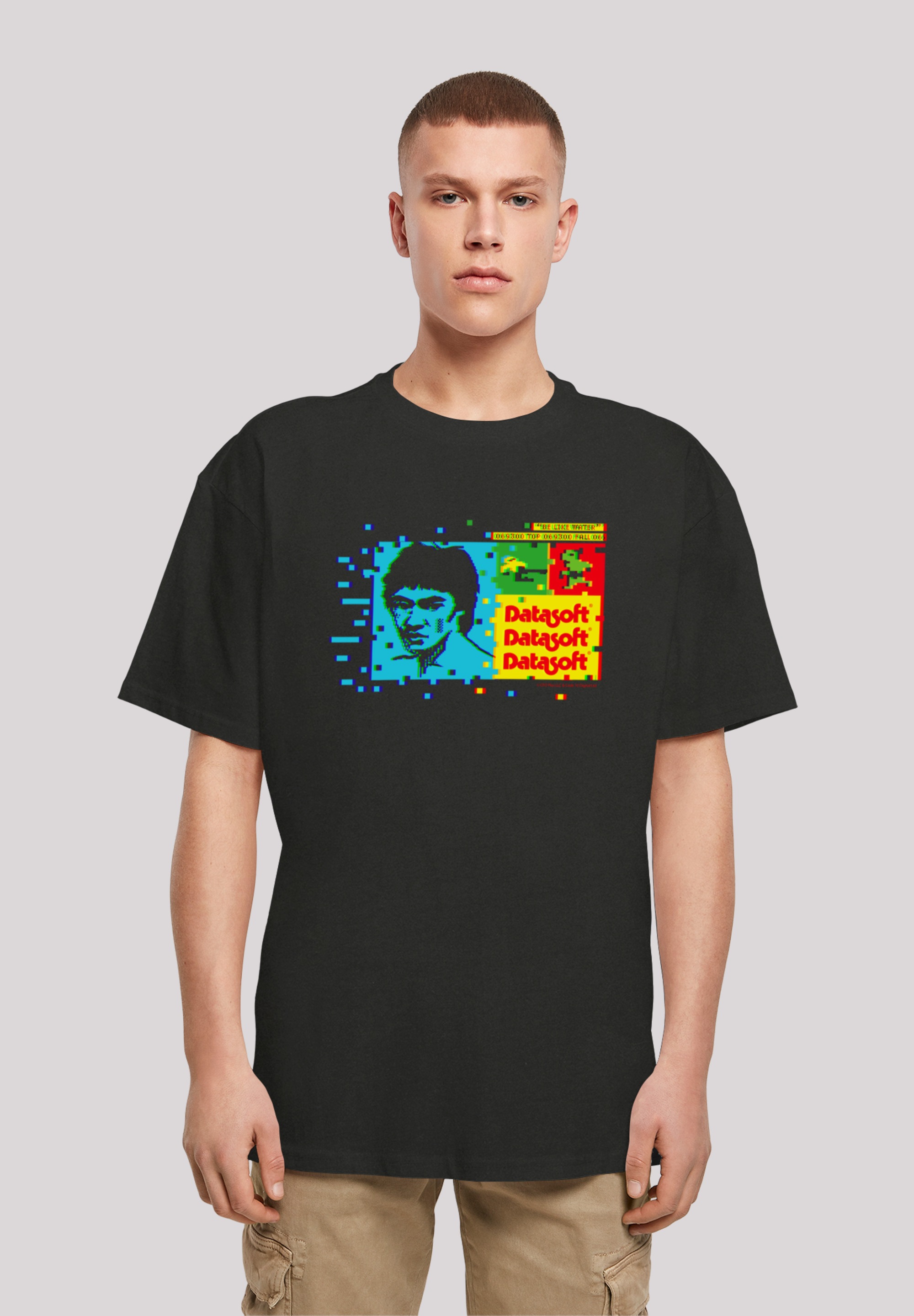 T-Shirt »Bruce Lee Be Like Water Retro Gaming SEVENSQUARED«, Print