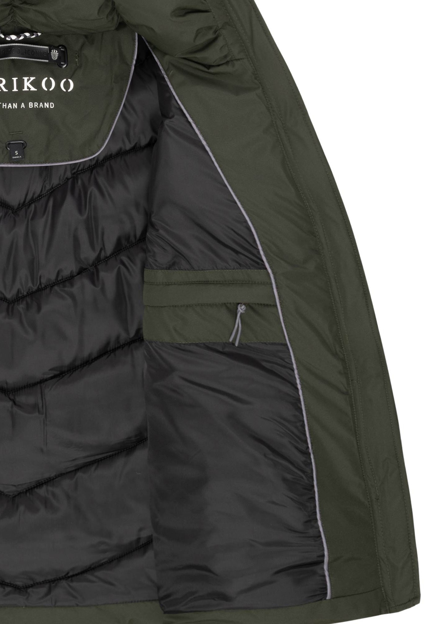 Marikoo Winterjacke »Sahnemausii« mit Kapuze mit abnehmbarer Kapuze und hohem Kragen