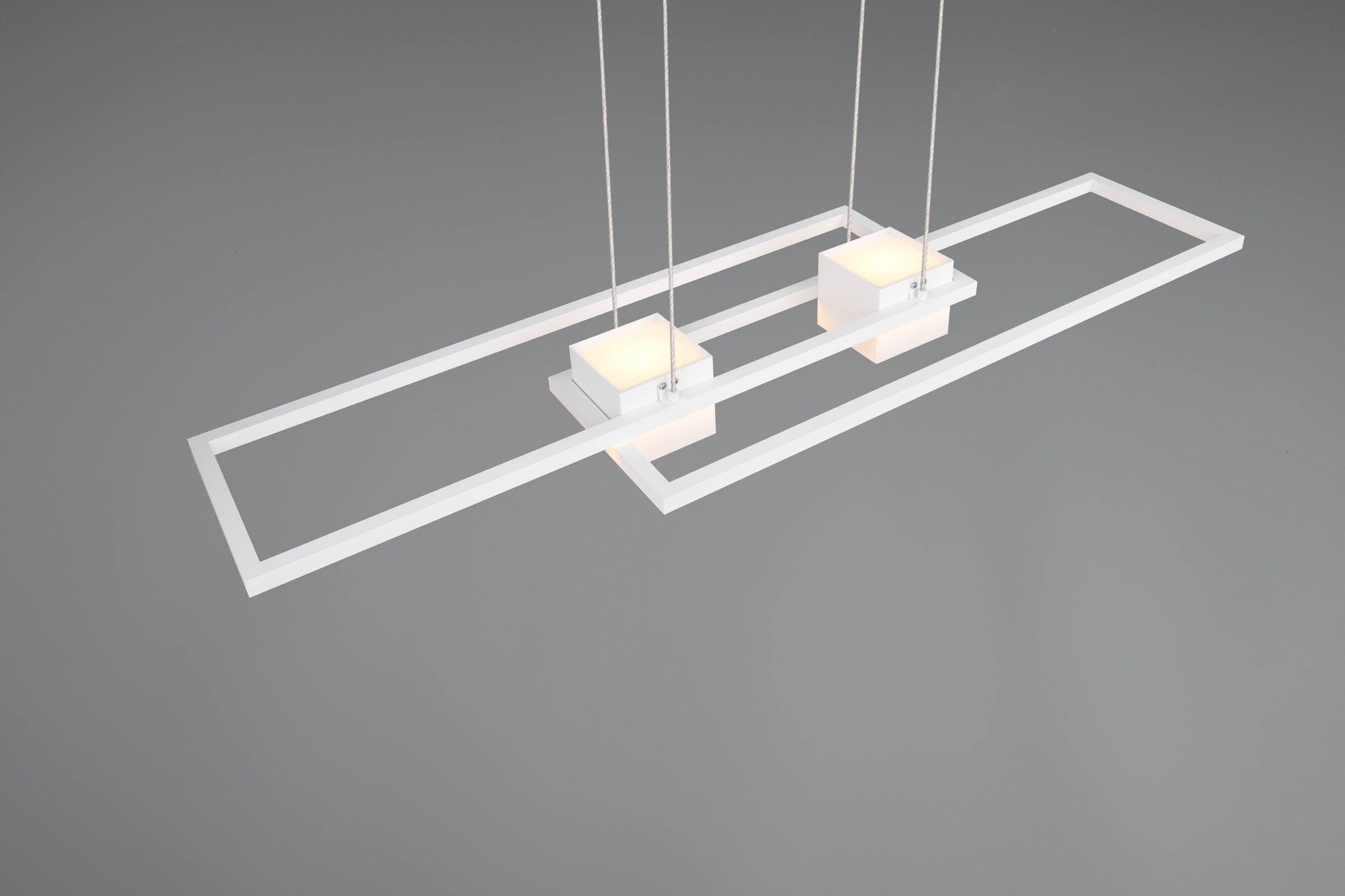 TRIO Leuchten LED Pendelleuchte »ALBANY, LED Hängelampe Wohnzimmer mit Fernbedienung, dimmbar, CCT«, 1 flammig, Leuchtmittel LED-Board | LED fest integriert, Lichtfarbe einstellbar, Memoryfunktion, Nachtlicht, up-and-down Licht