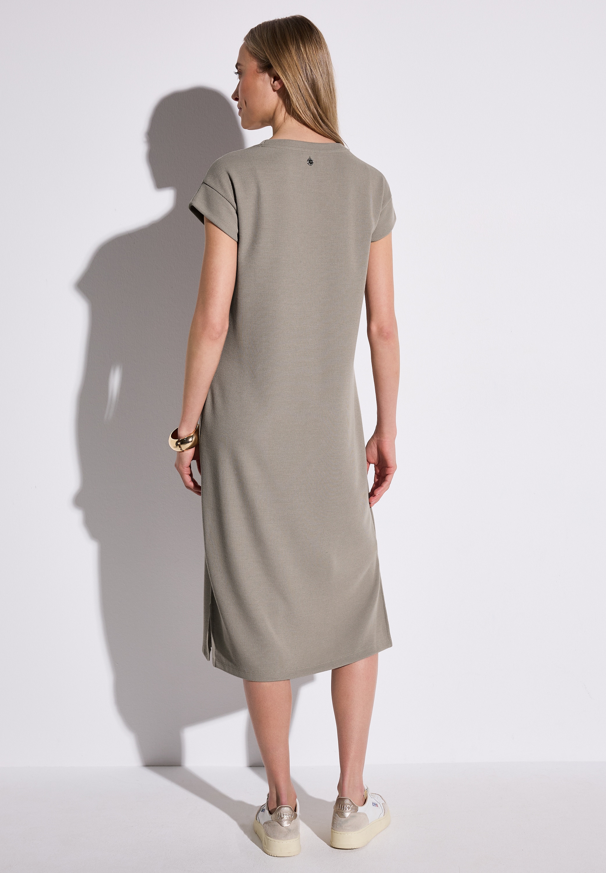 STREET ONE Midikleid, mit Rippstruktur